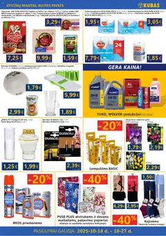 Kubas leidinys galioja nuo 14.10.2025 | Puslapis: 11 | Prekių: Puodelis, Konservai, Vištiena, Pjaustyklė
