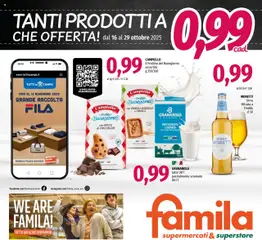 Anteprima del volantino Famila - TANTI PRODOTTI A 0,99 valido a partire dal 16.10.2025