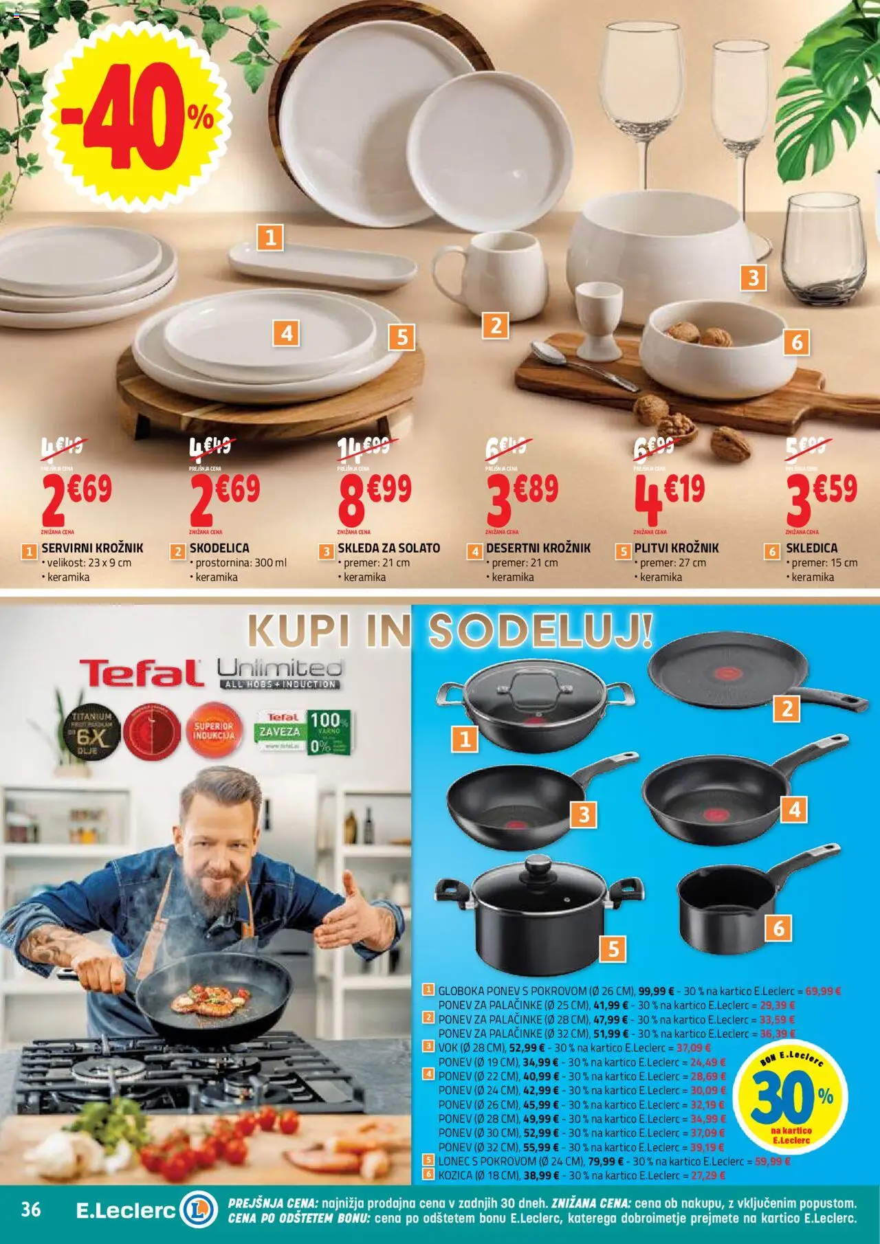 Novi E.leclerc katalog ponudbe – veljaven od 22.10.2025 | Stran: 36 | Izdelki: Skodelica, Palačinke