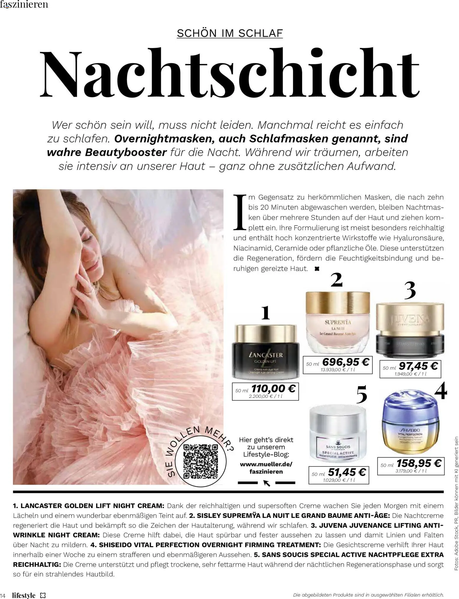 Müller Lifestyle – gültig ab 14.11.2025 | Seite: 14 | Produkte: Creme, Bilder, Nachtcreme