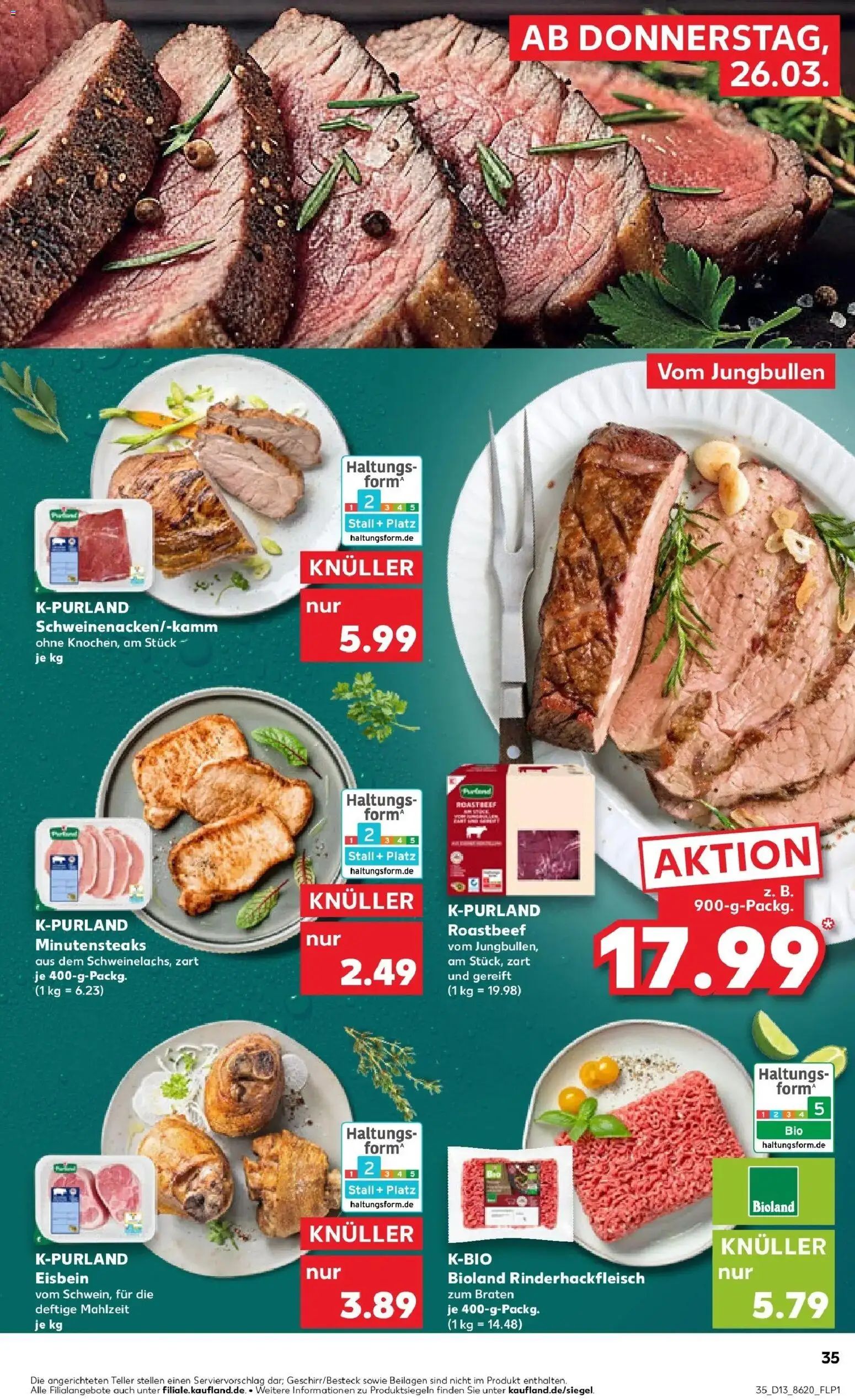 Kaufland Prospekt Kamen	 – gültig ab 26.03.2026 | Seite: 35 | Produkte: Roastbeef, Steak