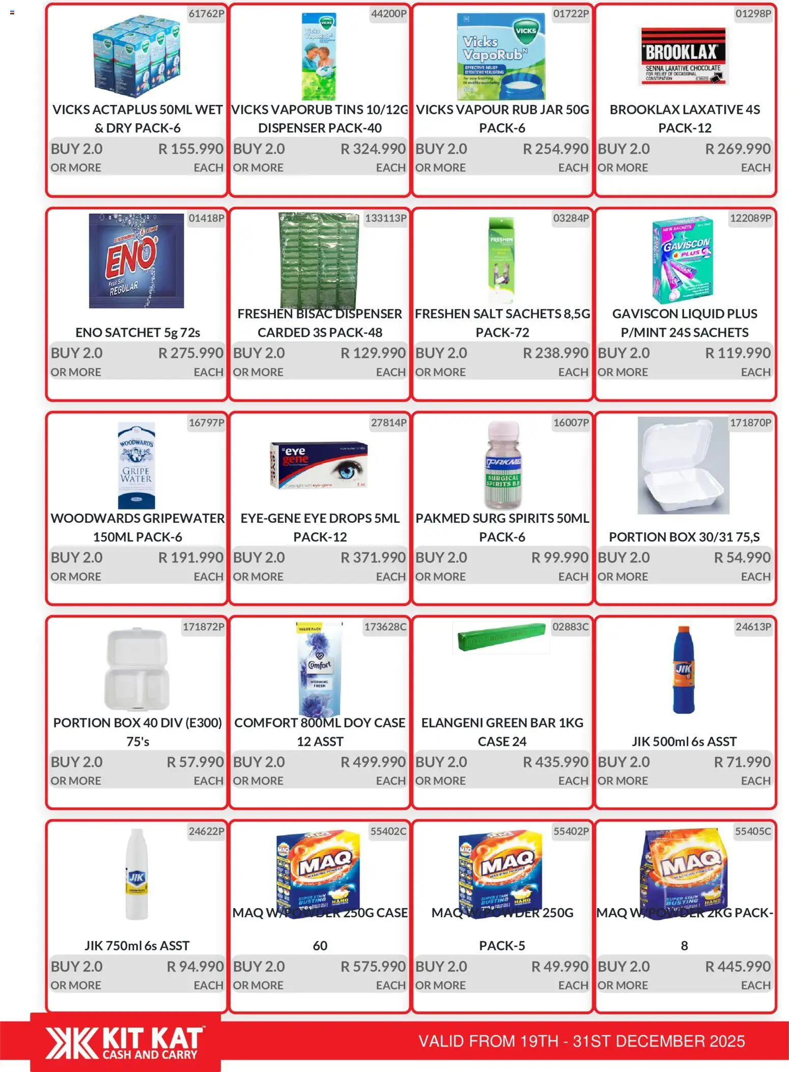 New KIT KAT Cash & Carry catalogue – valid from 19.12.2025 | Page: 26 | Products: Case, Chocolate, Water, Washing powder