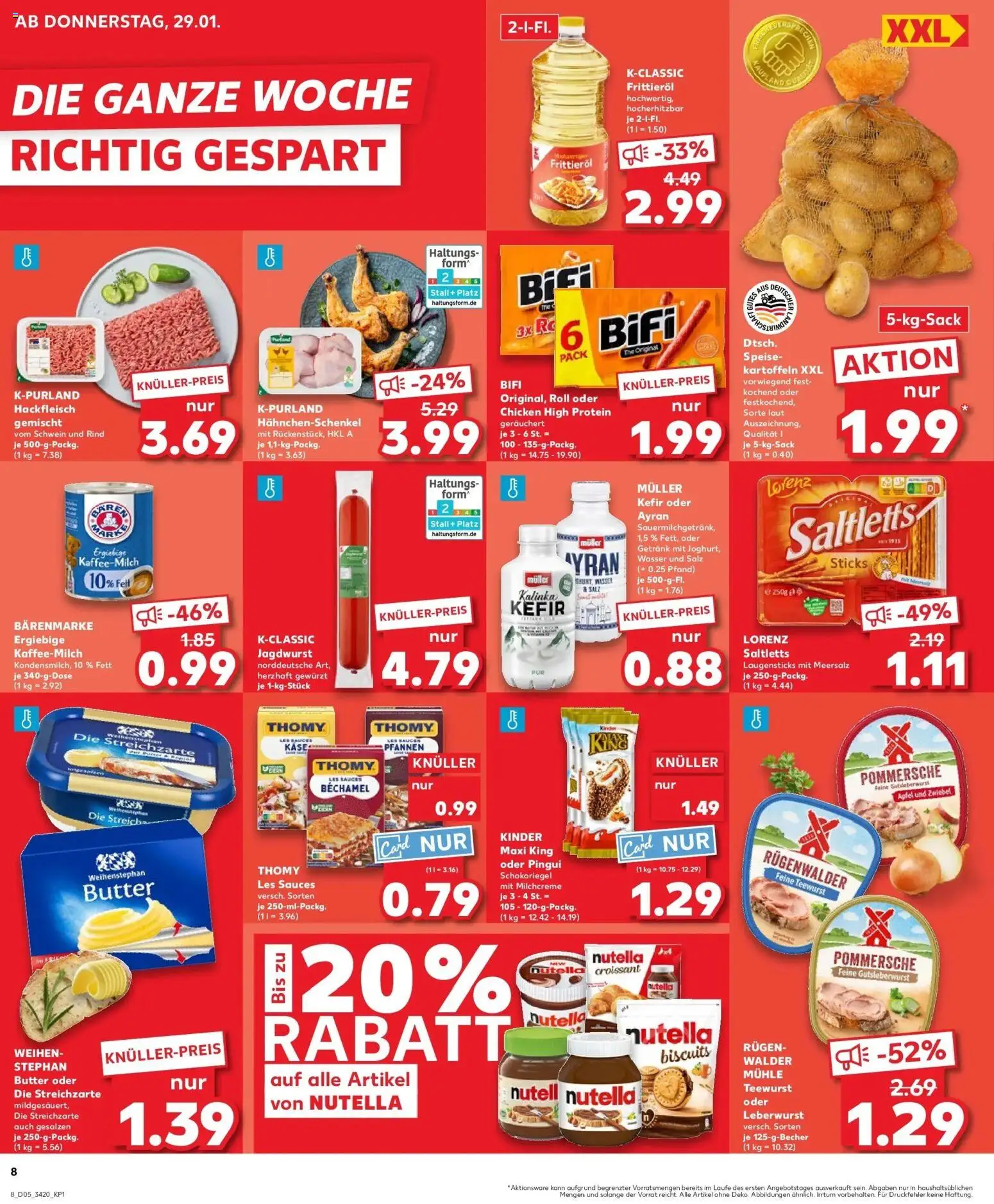 Kaufland prospekt Brandenburg An Der Havel	 – gültig ab 02.02.2026 | Seite: 8 | Produkte: Butter, Äpfel, Wasser, Salz