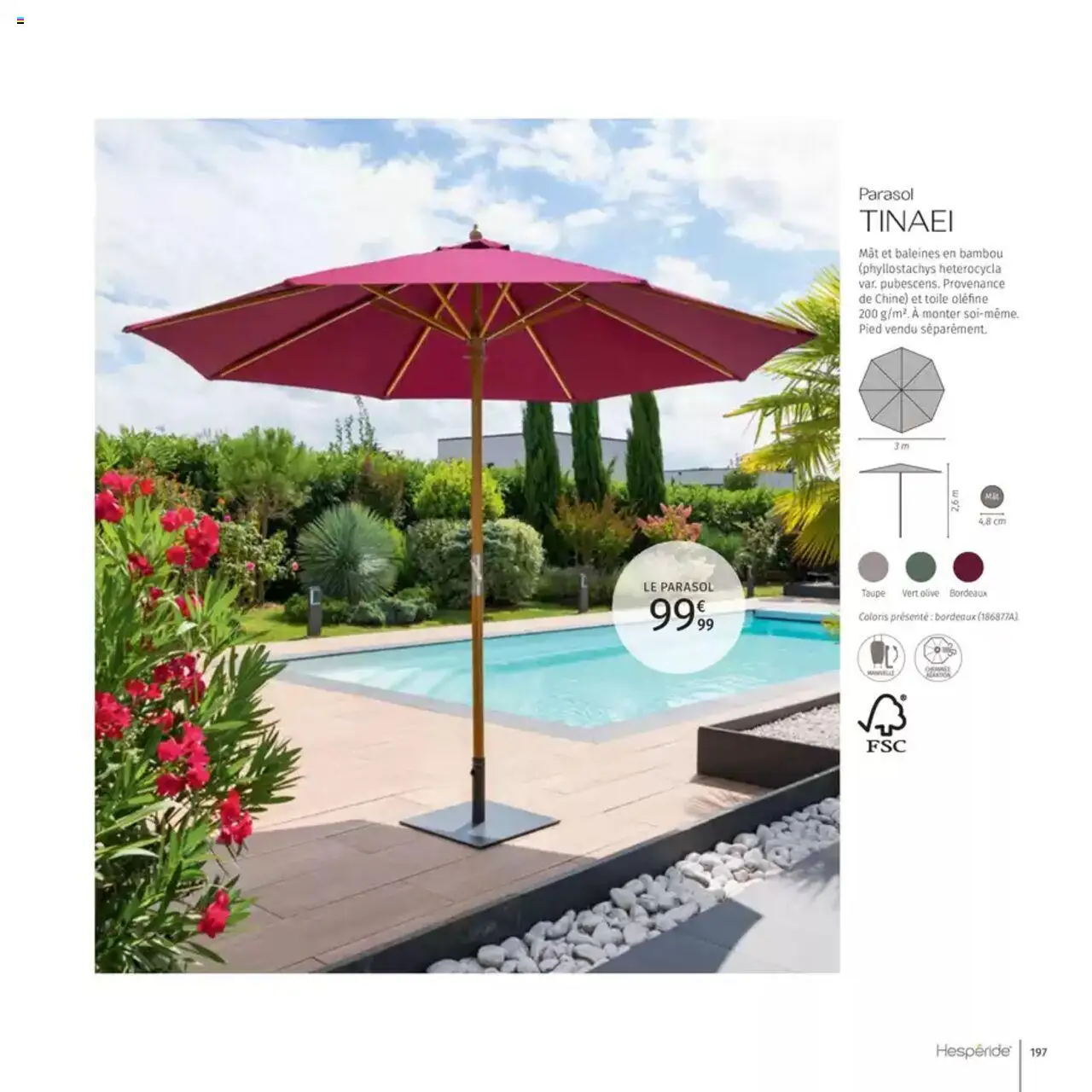  | Page: 197 | Produits: Olive, Parasol