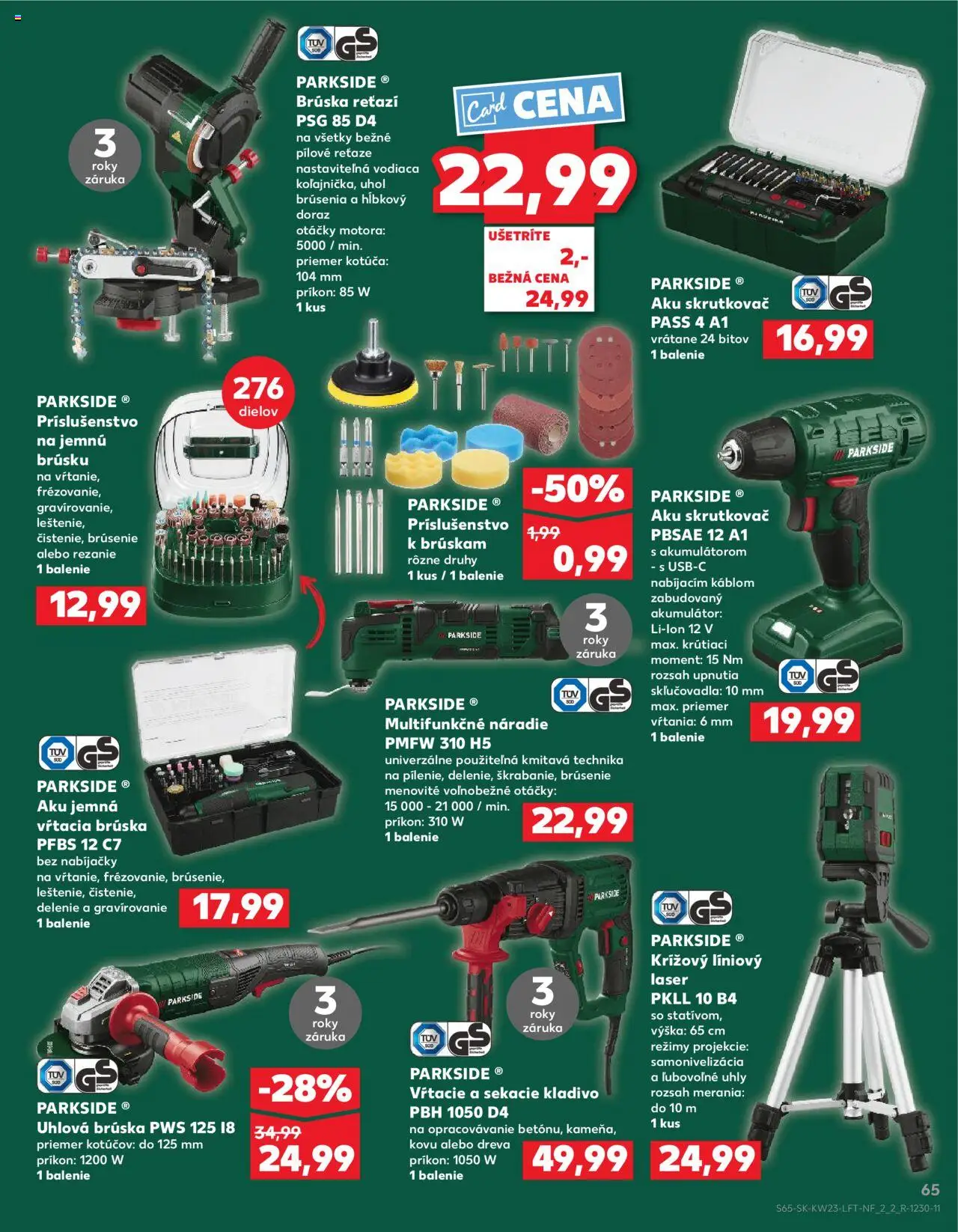 Kaufland Liptovský Mikuláš │ platný od 05.06.2025 | Strana: 65 | Produkty: Laser, Aku skrutkovač, Skrutkovač, Náradie