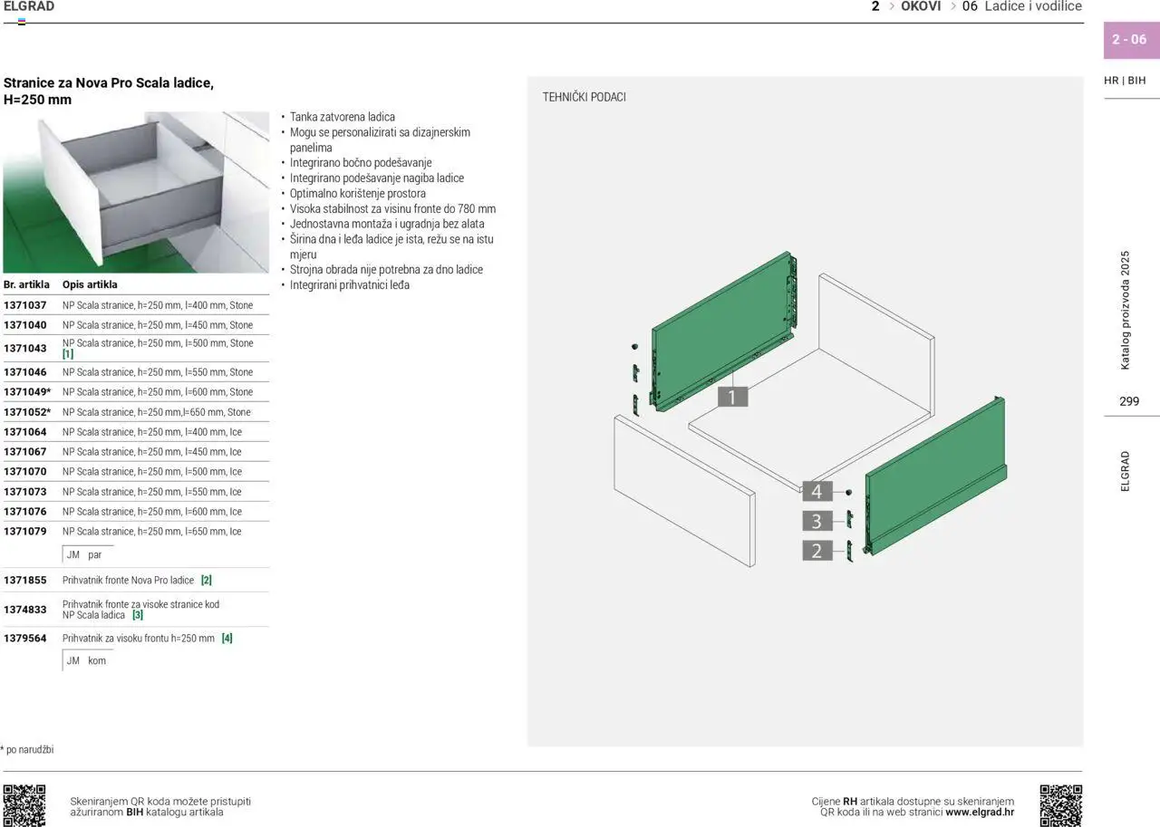 Elgrad katalog | vrijedi od 06.10.2025 | Stranica: 299 | Proizvodi: Ladice