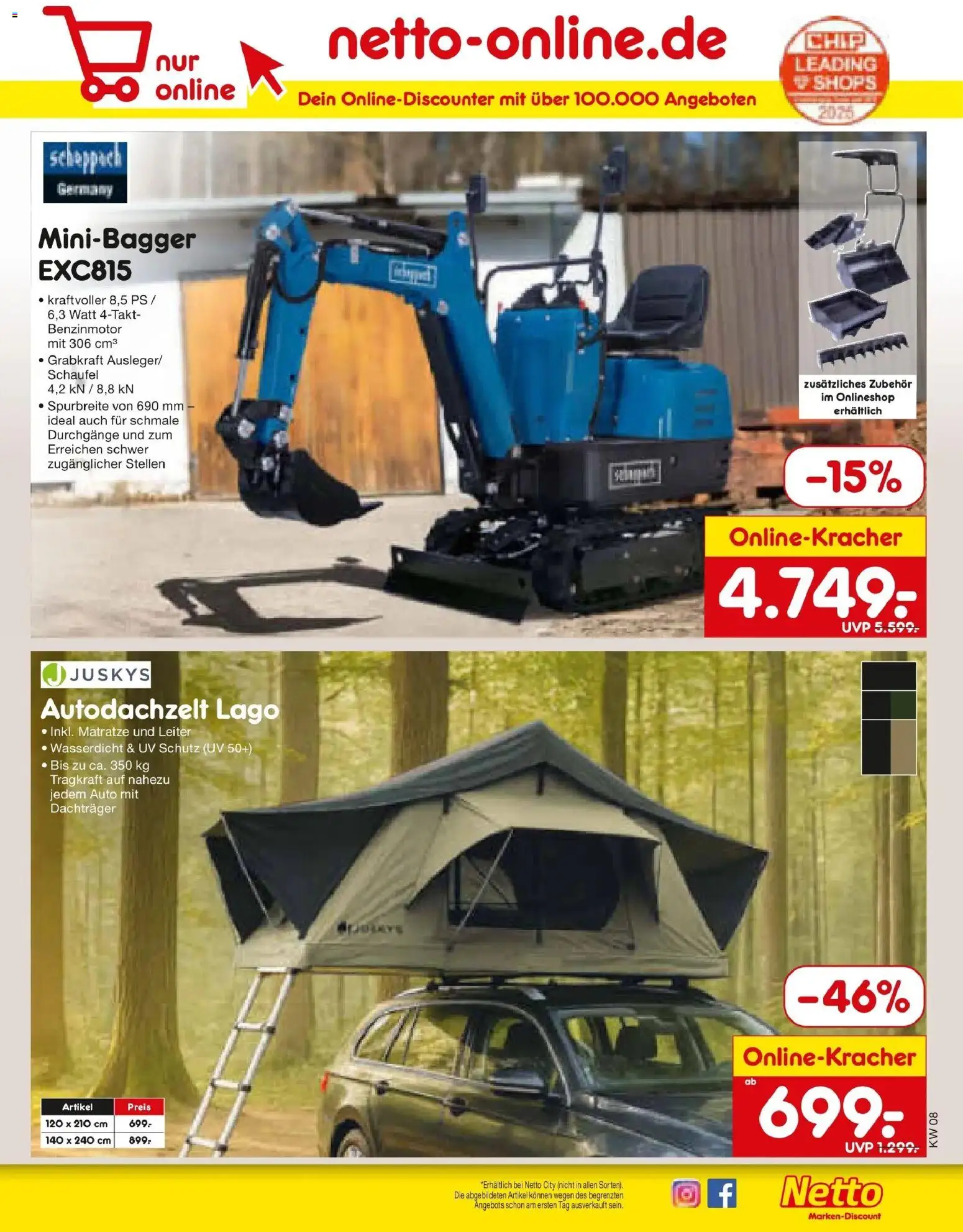 Netto Marken-Discount prospekt Machern	 – gültig ab 16.02.2026 | Seite: 39 | Produkte: Matratze