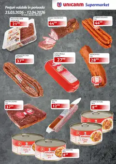Ofertele Unicarm valabile de la 23.03.2026 | Pagină: 2 | Produse: Bacon, Șuncă, Carne De Porc, Cârnați