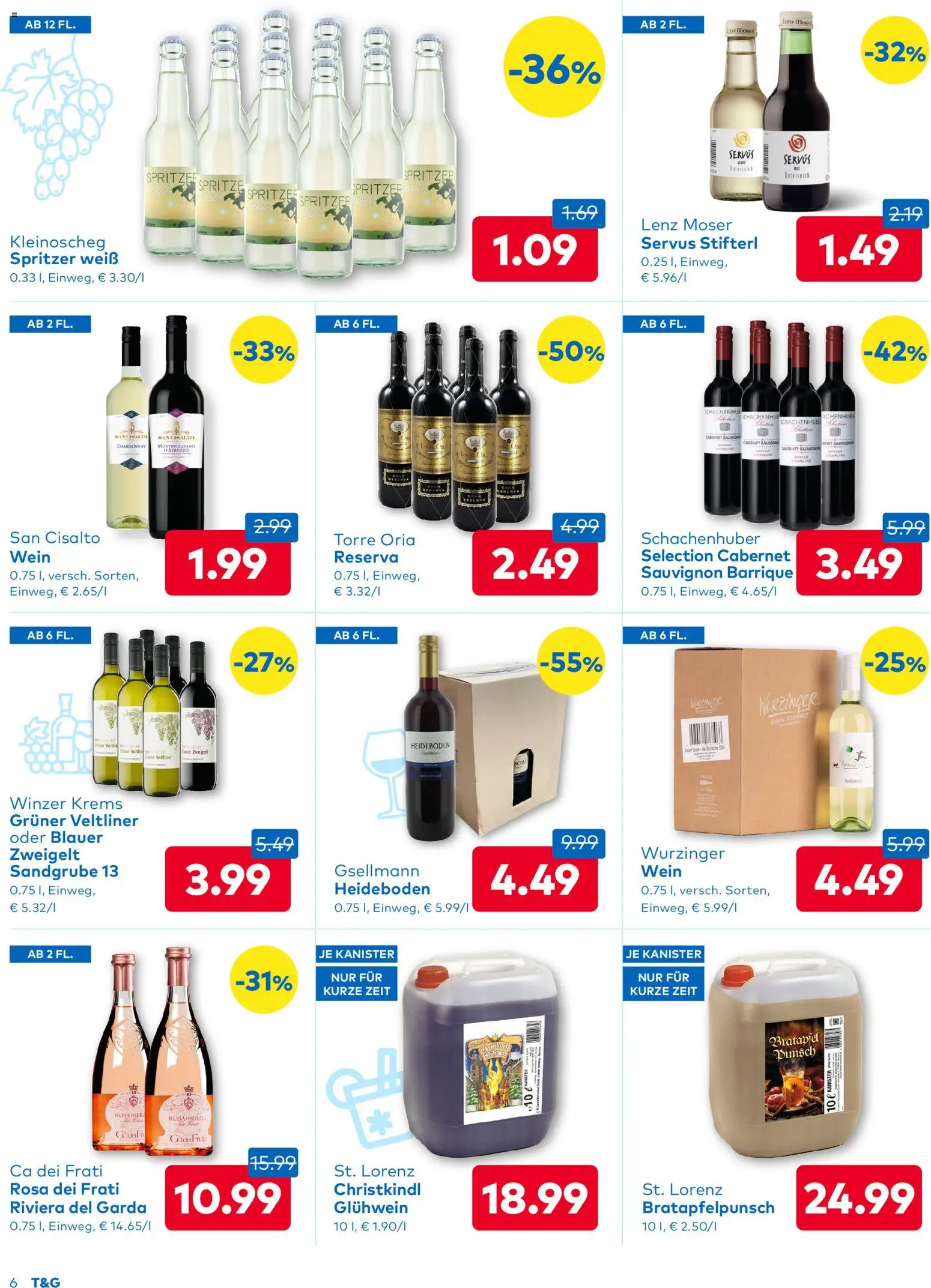 T&G Flugblatt gültig ab 20.11.2025 | Seite: 6 | Produkte: Wein
