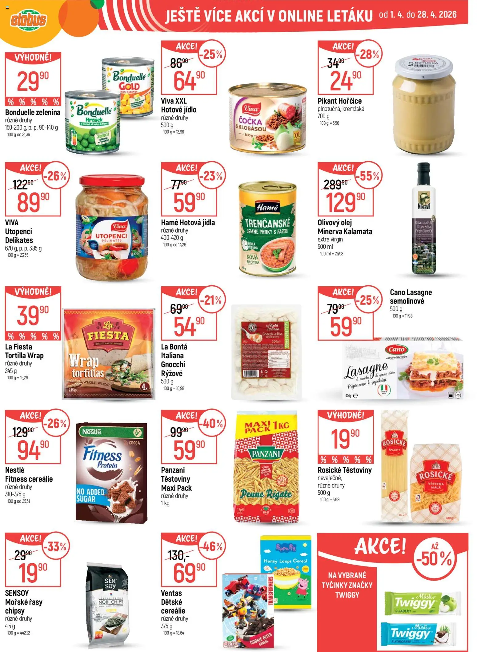 Globus leták - Praha-Štěrboholy od 22.04.2026 | Strana: 34 | Produkty: Hořčice, Zelenina, Tortilla, Hrášek