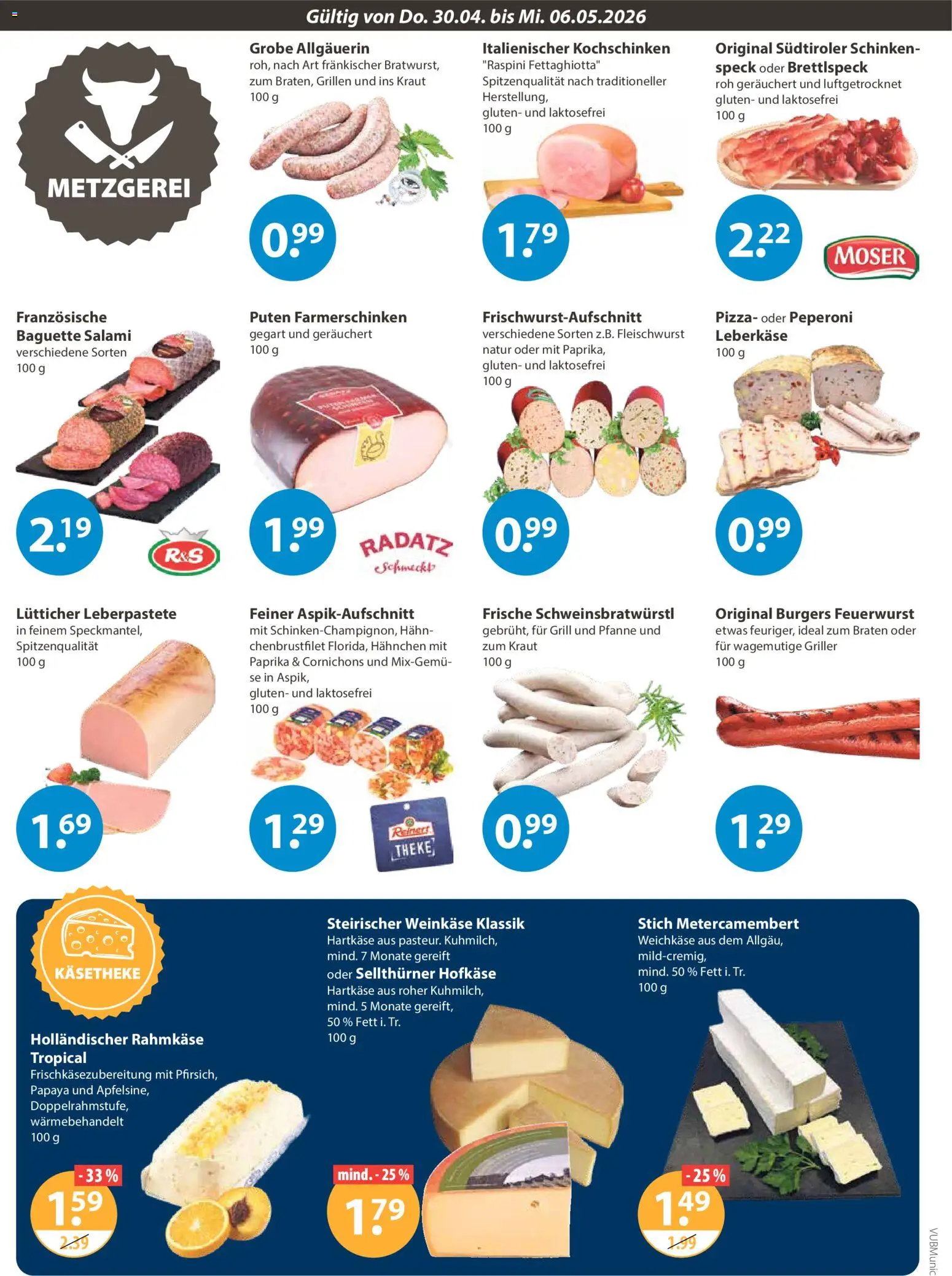 V-Markt München – gültig ab 30.04.2026 | Seite: 2 | Produkte: Grill, Hahnchen, Pizza, Griller