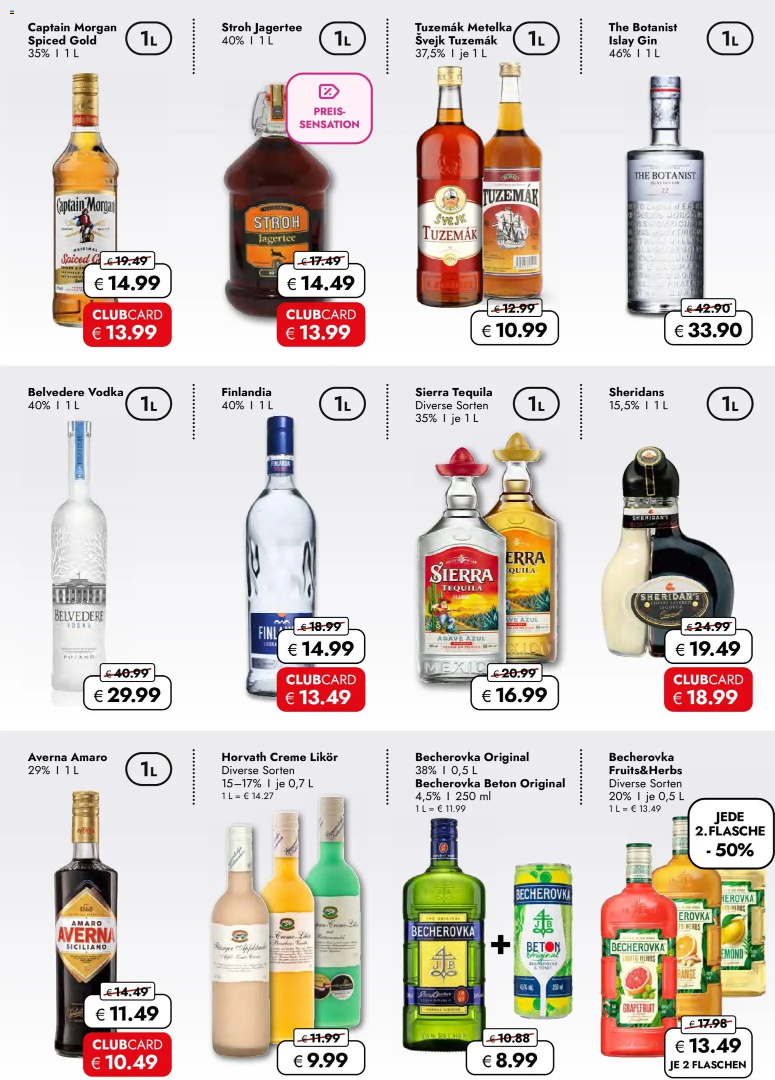 Travel Free  Aktionsangebote – gültig ab 31.10.2025 | Seite: 4 | Produkte: Tequila, Captain morgan, Vodka, Gin