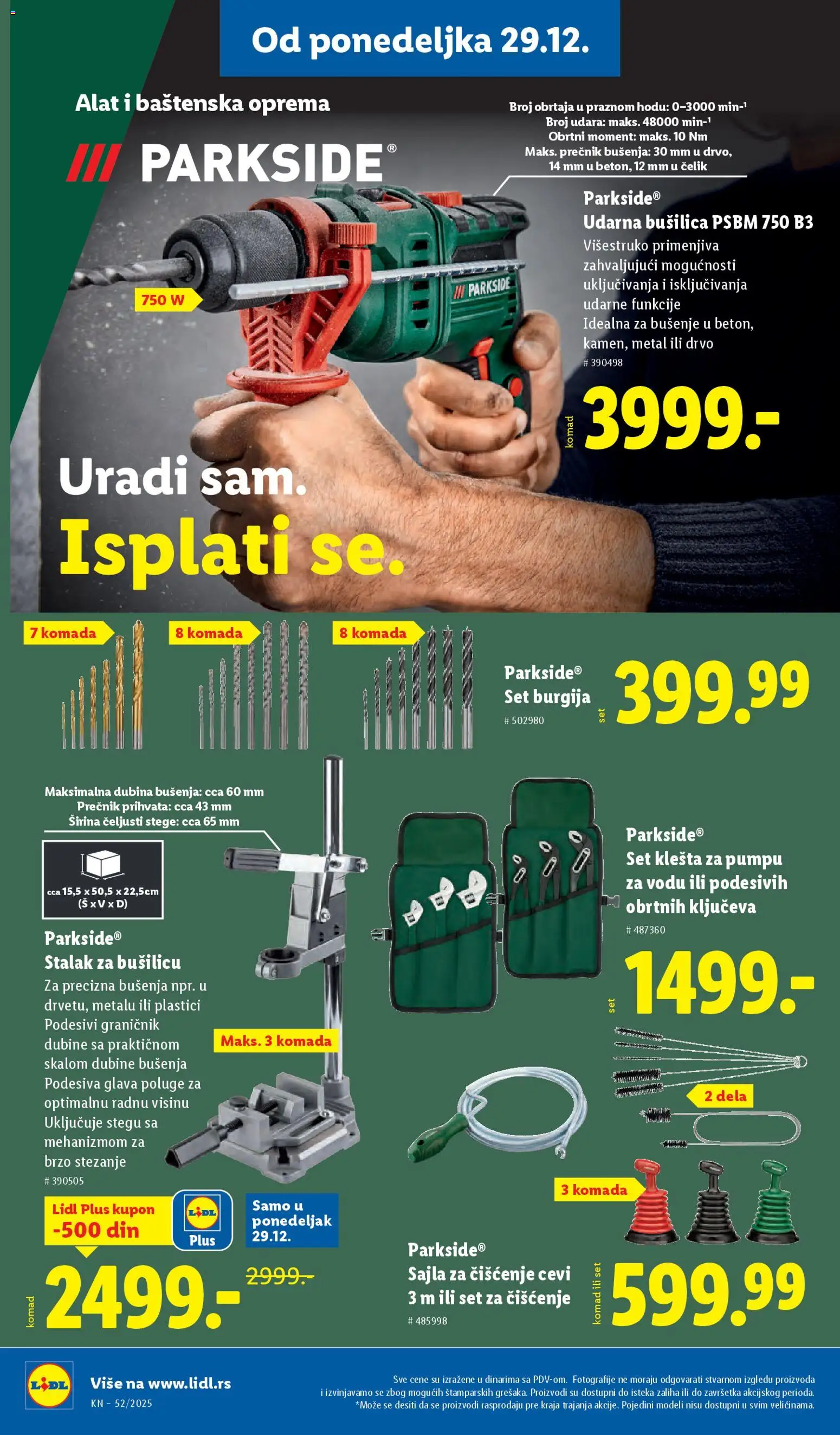 Lidl katalog - važi od 25.12.2025 | Strana: 74 | Proizvode: Parkside, Udarna bušilica, Bušilica