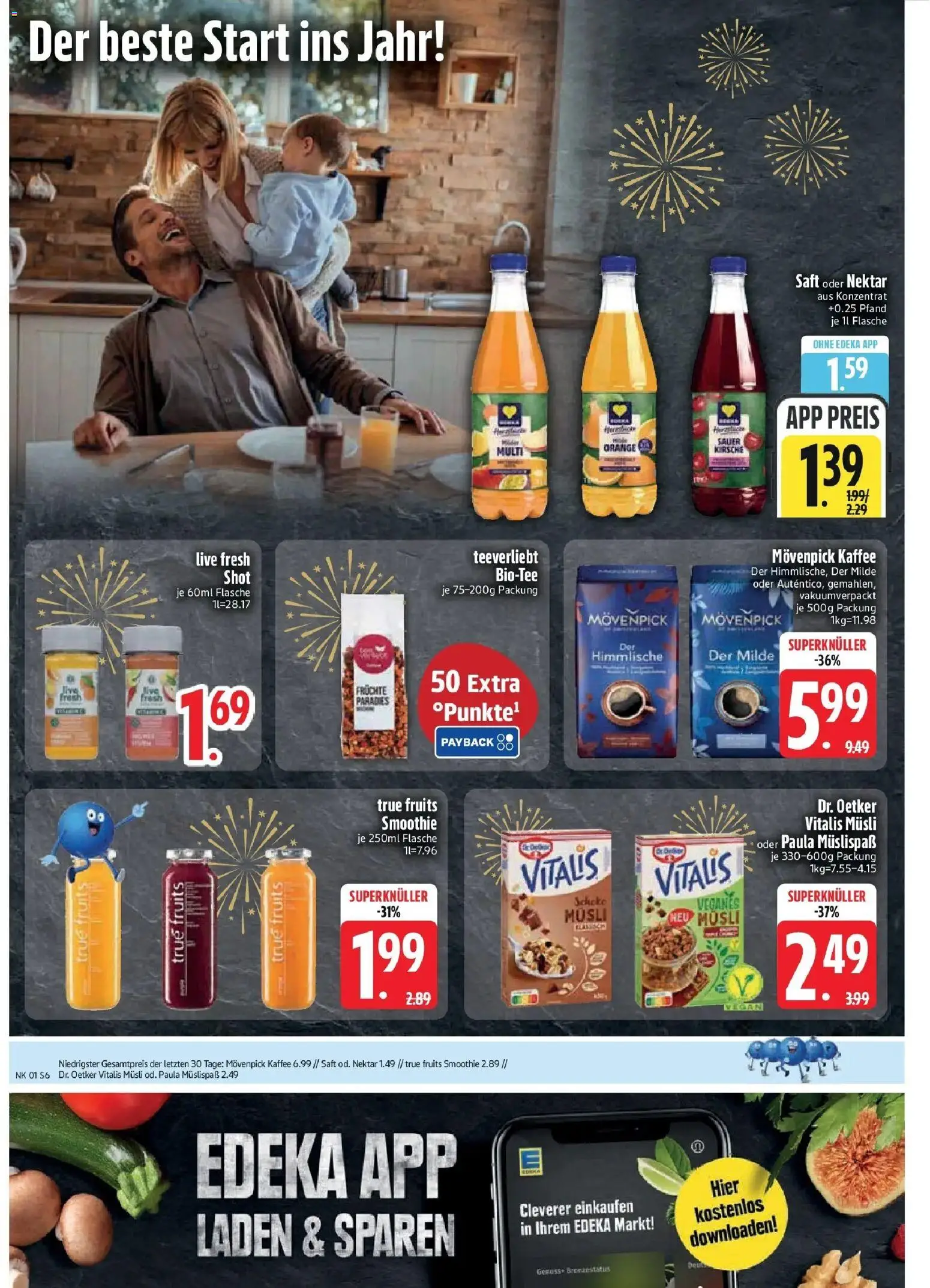 Edeka prospekt Vohburg	 – gültig ab 28.12.2025 | Seite: 8 | Produkte: Musli, Kaffee, Movenpick kaffee, Saft