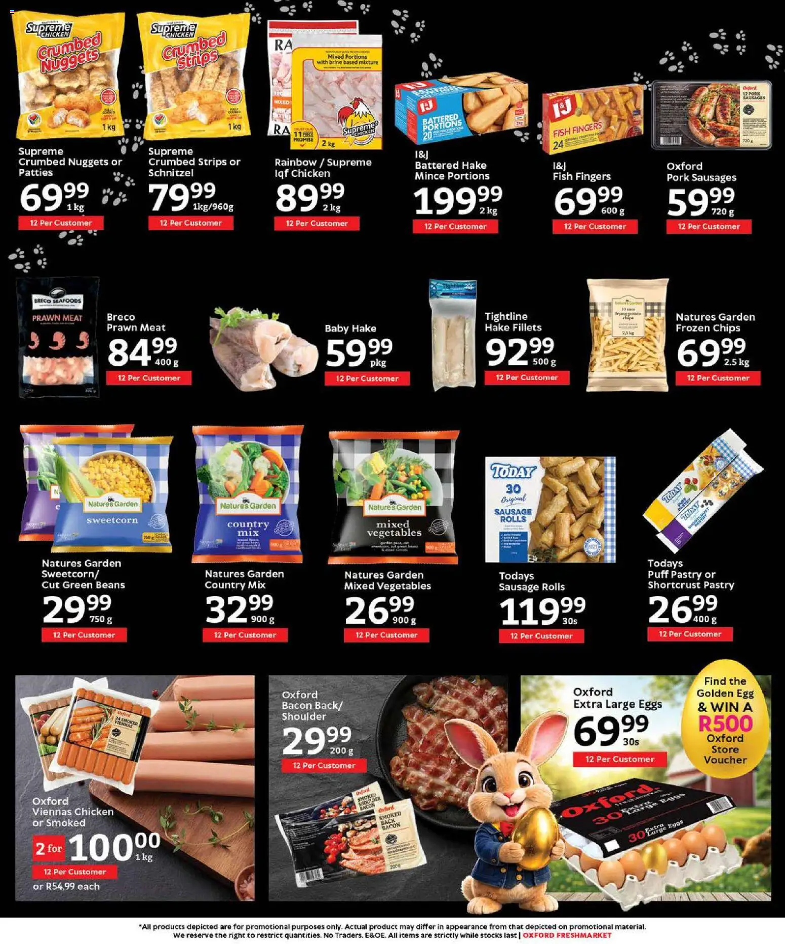New Oxford Freshmarket catalogue – valid from 01.04.2026 | Page: 13 | Products: Eggs, Chicken, Pork, Bacon