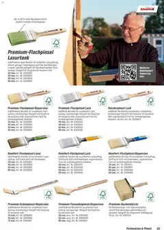Toom Baumarkt  Wohnen & Haushalt 2026 ab 01.01.2026 gültig | Seite: 55 | Produkte: Pinsel