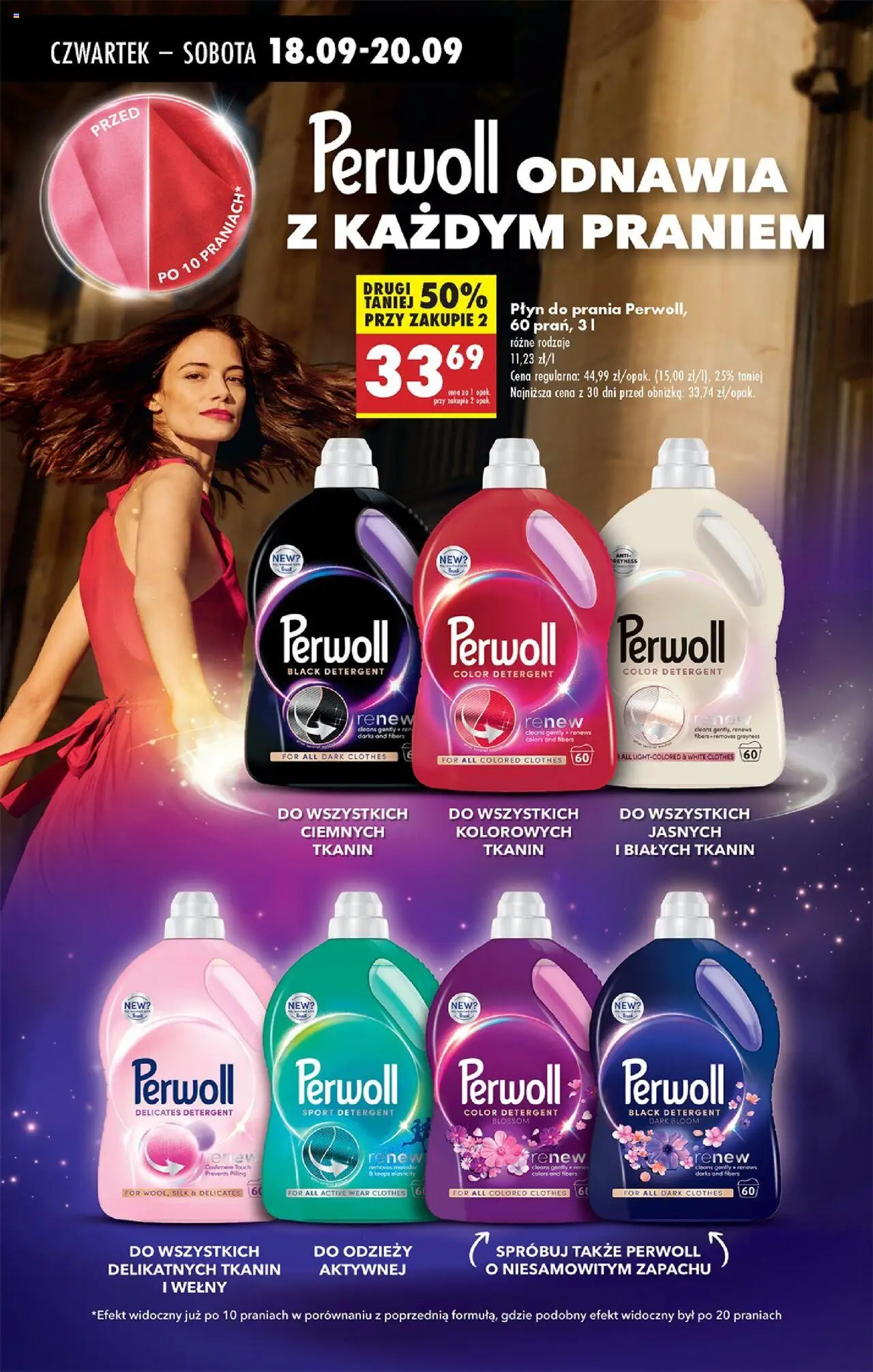 Biedronka gazetka - Oferta w tym tygodniu od 18.09.2025 | Strona: 72 | Produkty: Płyn do prania Perwoll, Detergent