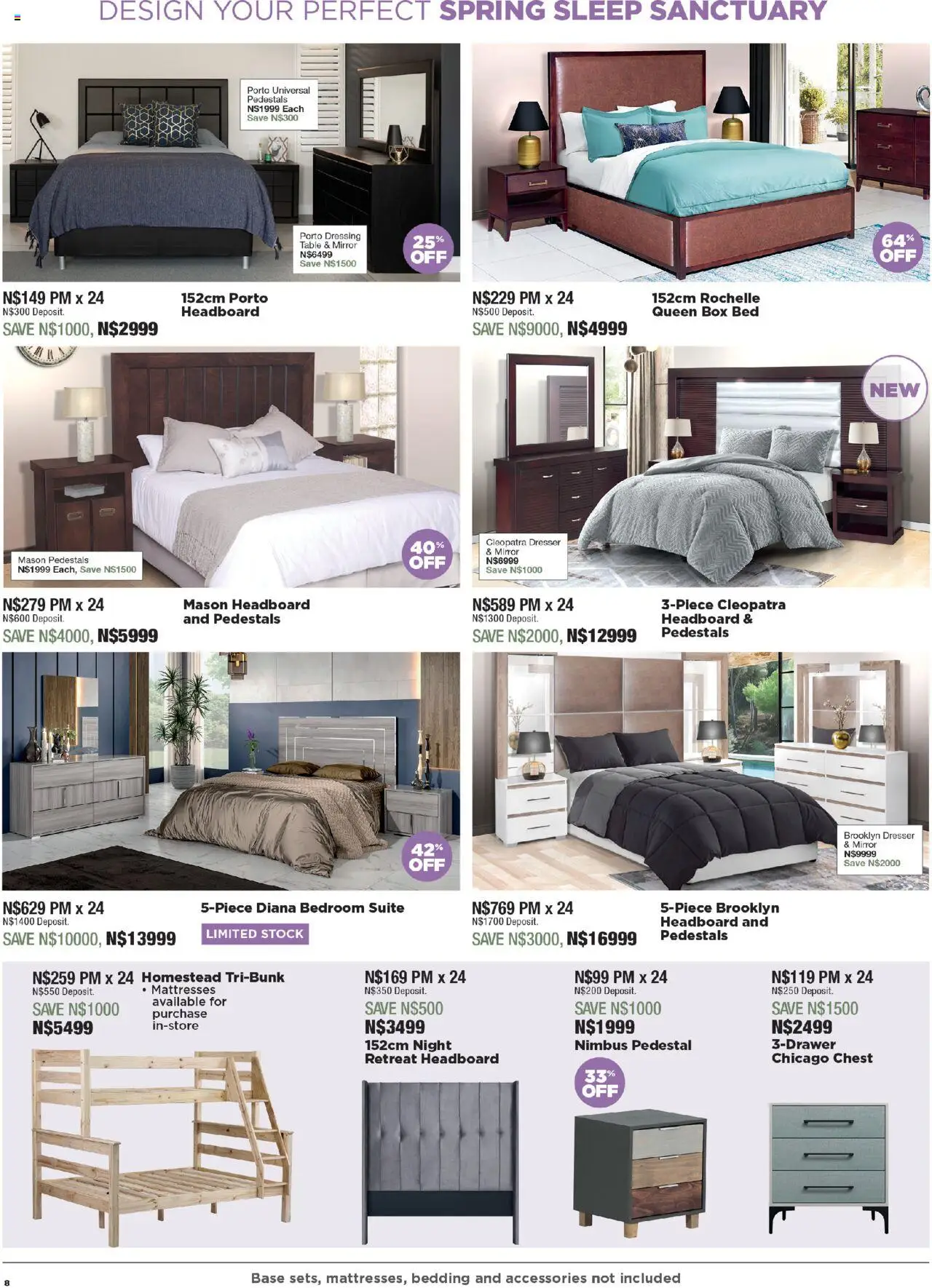 House and Home - Namibia Catalogue │ valid from 18.08.2025 | Page: 8 | Products: Pedestal, Table, Box, Dressing