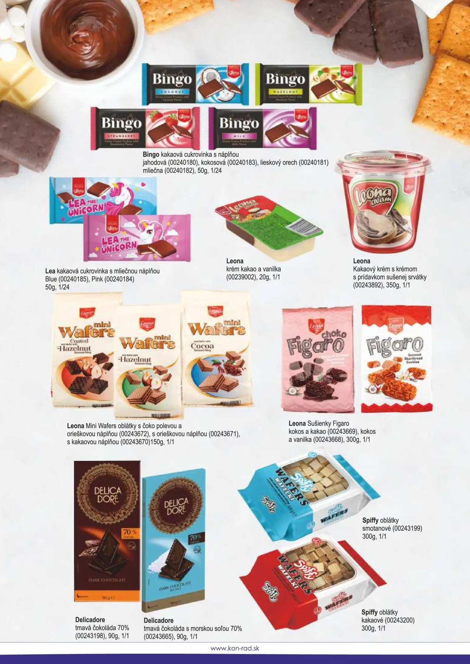 Nové KON - RAD akcie – leták je platný od 08.12.2025 | Strana: 72 | Produkty: Čokoláda, Krém, Kakao