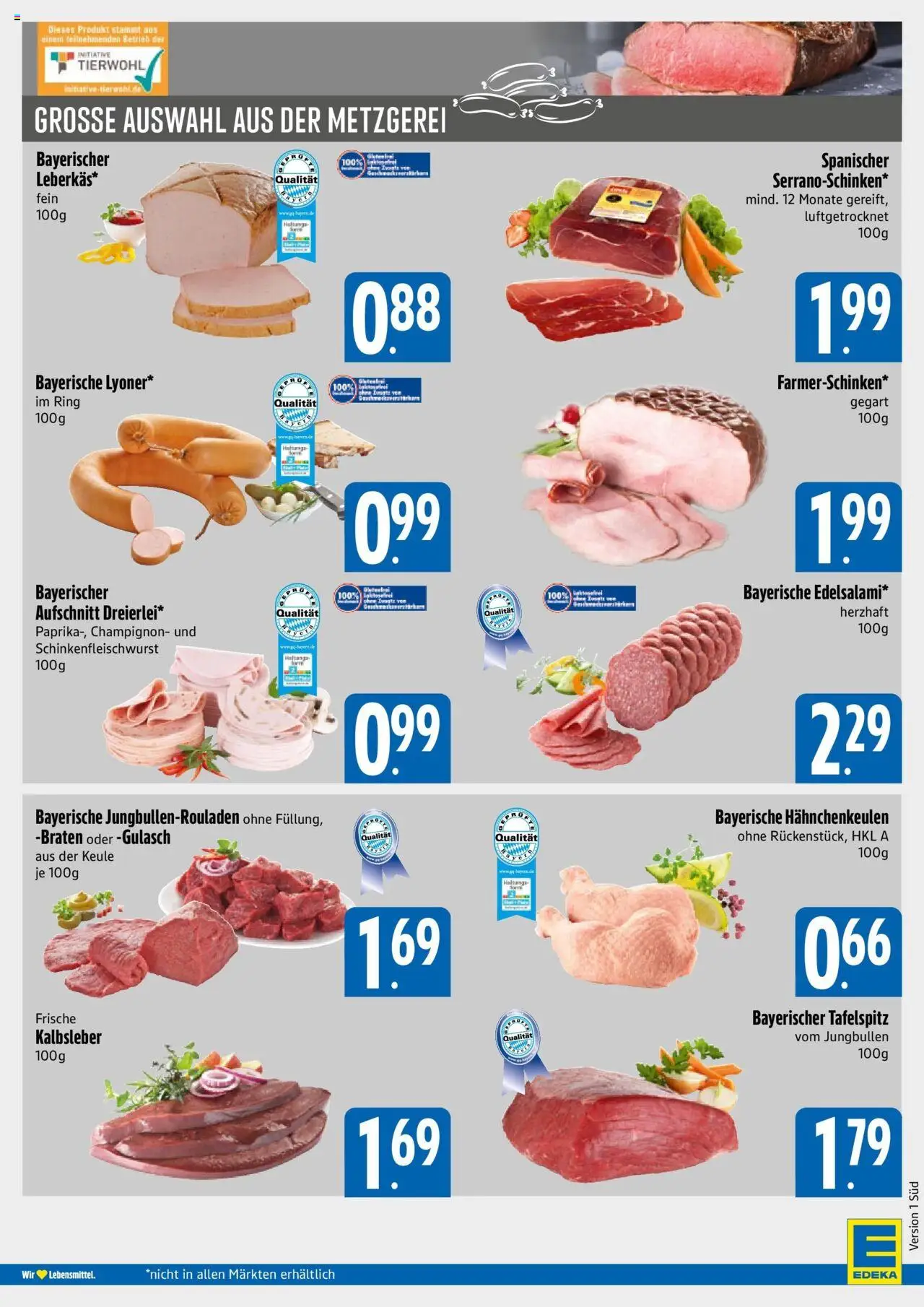 Edeka prospekt München	 – gültig ab 28.09.2025 | Seite: 4 | Produkte: Tafelspitz, Kalbsleber, Gulasch, Salami