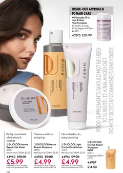 Preview of Oriflame - Offers valid from 22.10.2025 | Page: 130 | Products: Shampoo, Conditioner, Hair mask, Mask