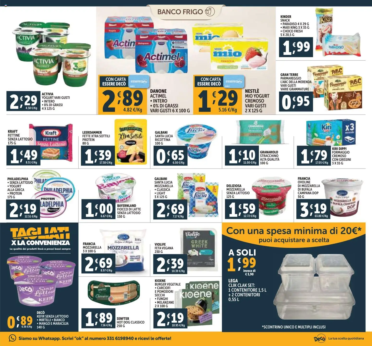 Volantino Decò del 07.11.2025 | Pagina: 11 | Prodotti: Mozzarella, Latte, Stracchino, Pomodori secchi
