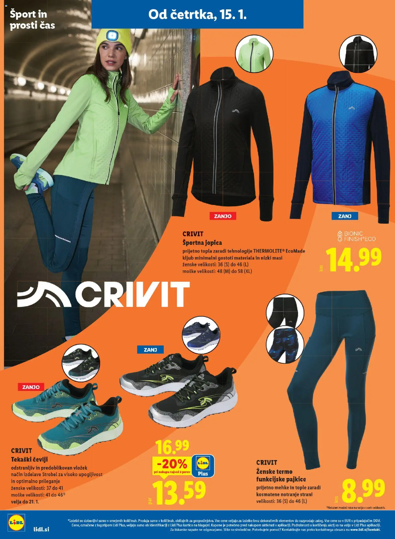 Novi Lidl katalog ponudbe – veljaven od 15.01.2026 | Stran: 18 | Izdelki: Pajkice, Jopica, Cevlji