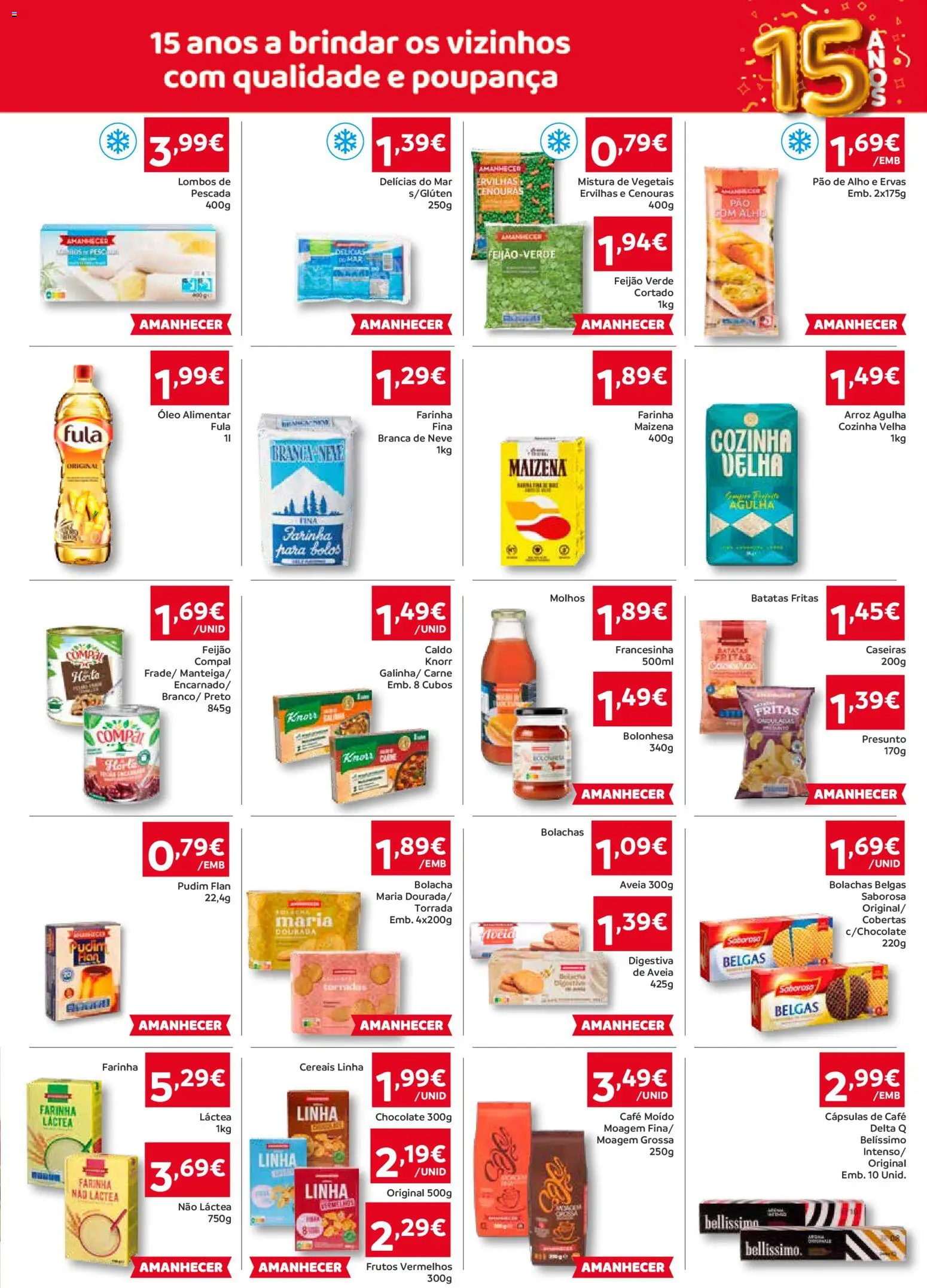 Amanhecer Folheto Madeira │ válido de 22.01.2026 | Página: 3 | Produtos: Delta q, Óleo, Pão, Arroz