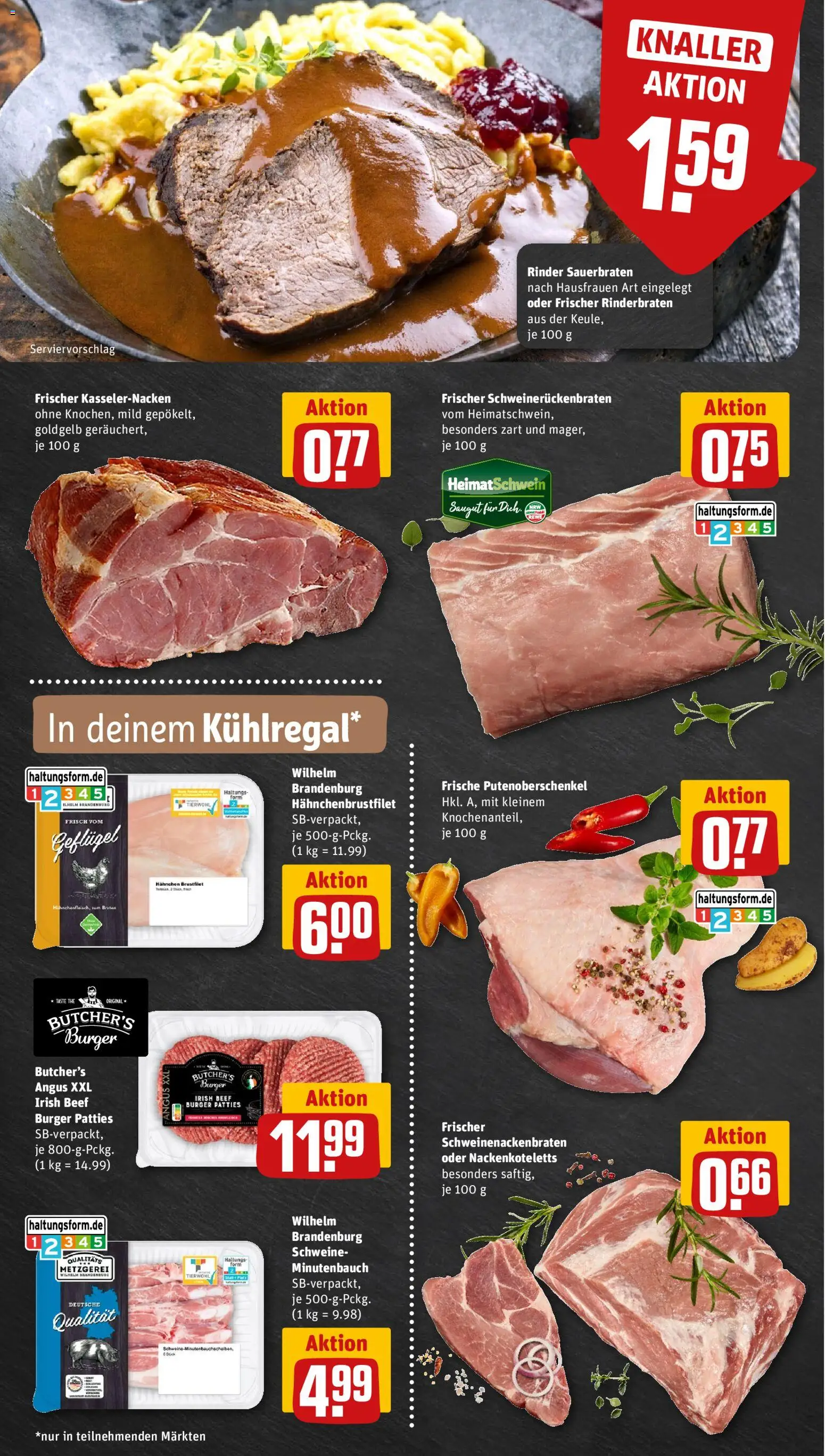 Rewe ihr Kaufpark Prospekt 	 – gültig ab 16.02.2026 | Seite: 8 | Produkte: Rinderbraten, Hahnchen, Burger