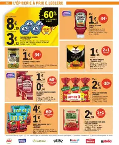 E.Leclerc - Prévisualisation de LA SAUCE TOMATE CUISINÉE ORIGINALE "HEINZ", 350 g. valide à partir de 04.11.2025 | Page: 22