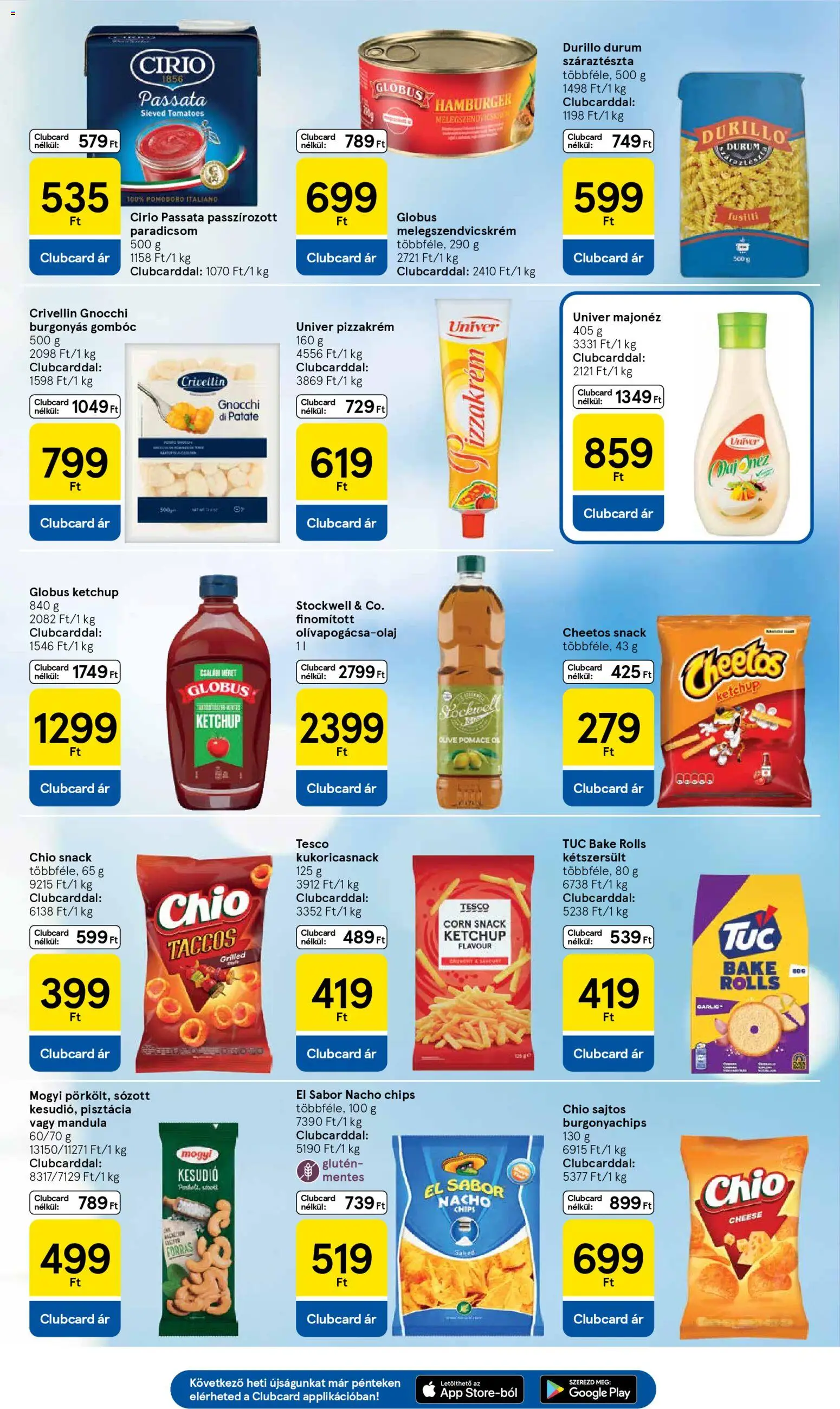 Tesco akciós ujság - amely érvényes a következő dátumtól: 16.04.2026 | Oldal: 5 | Termékek: Kesudió, Pisztácia, Melegszendvicskrém, Száraztészta