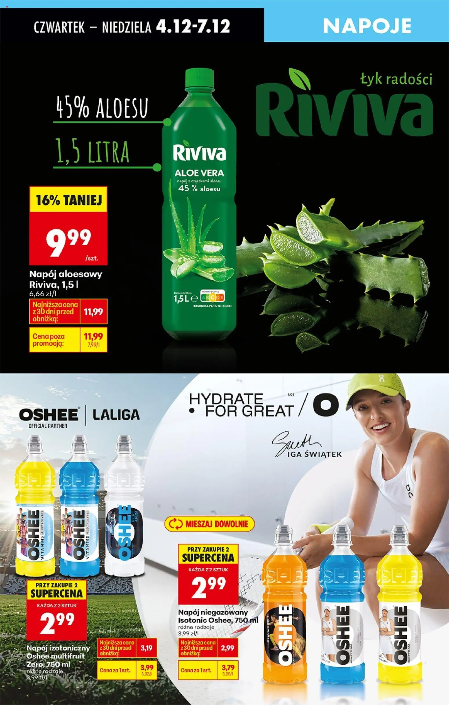 Biedronka gazetka - Oferta w tym tygodniu od 04.12.2025 | Strona: 70 | Produkty: Napój aloesowy, Napoje