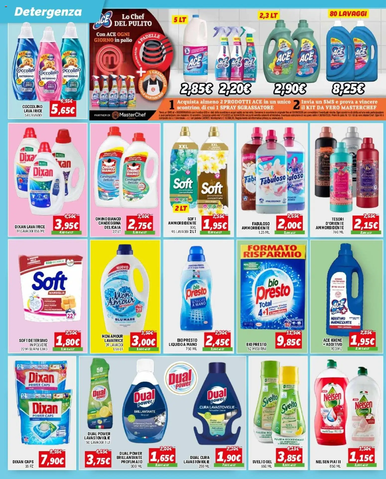 Volantino Orizzonte del 09.04.2026 | Pagina: 2 | Prodotti: Ammorbidente, Tè, Gin, Sgrassatore