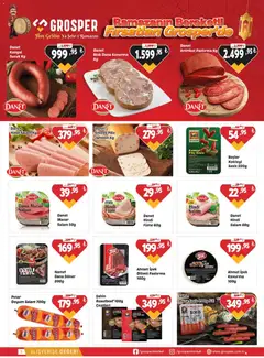 27.02.2026 tarihinden itibaren geçerli olan Grosper kataloğu önizlemesi | Sayfa: 3 | Ürünler: Salam, Jambon, Piliç, Sucuk