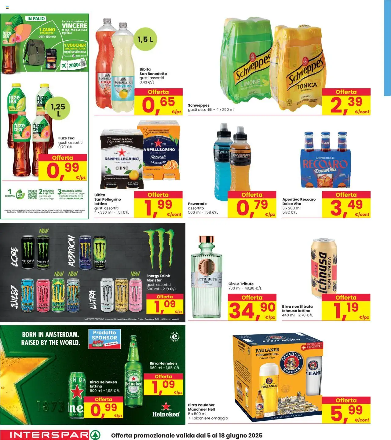 Volantino Interspar del 05.06.2025 | Pagina: 24 | Prodotti: Birra, Gin, Heineken, Aperitivo