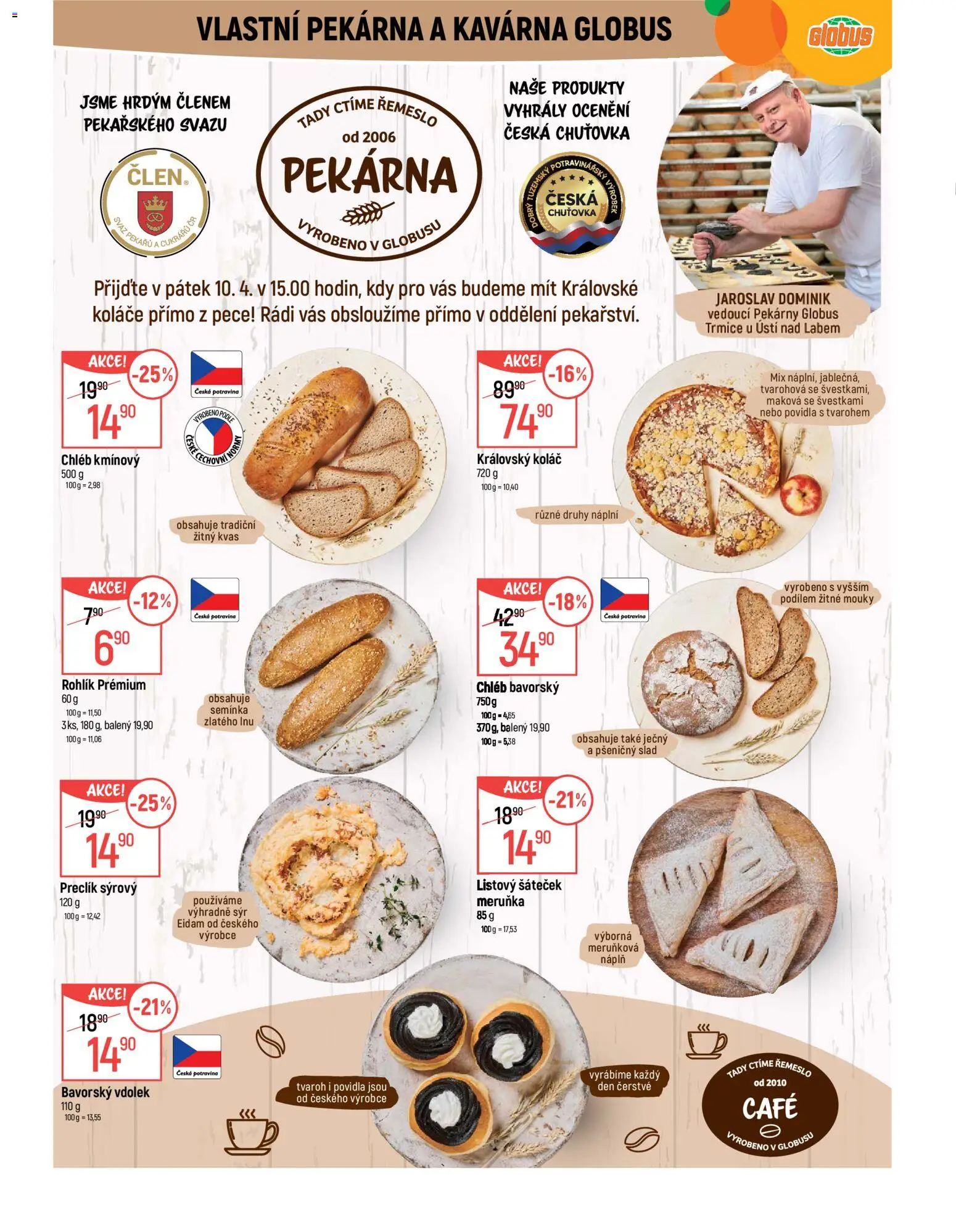 Globus leták - Trmice od 08.04.2026 | Strana: 6 | Produkty: Globus, Eidam, Pekárna, Semínka