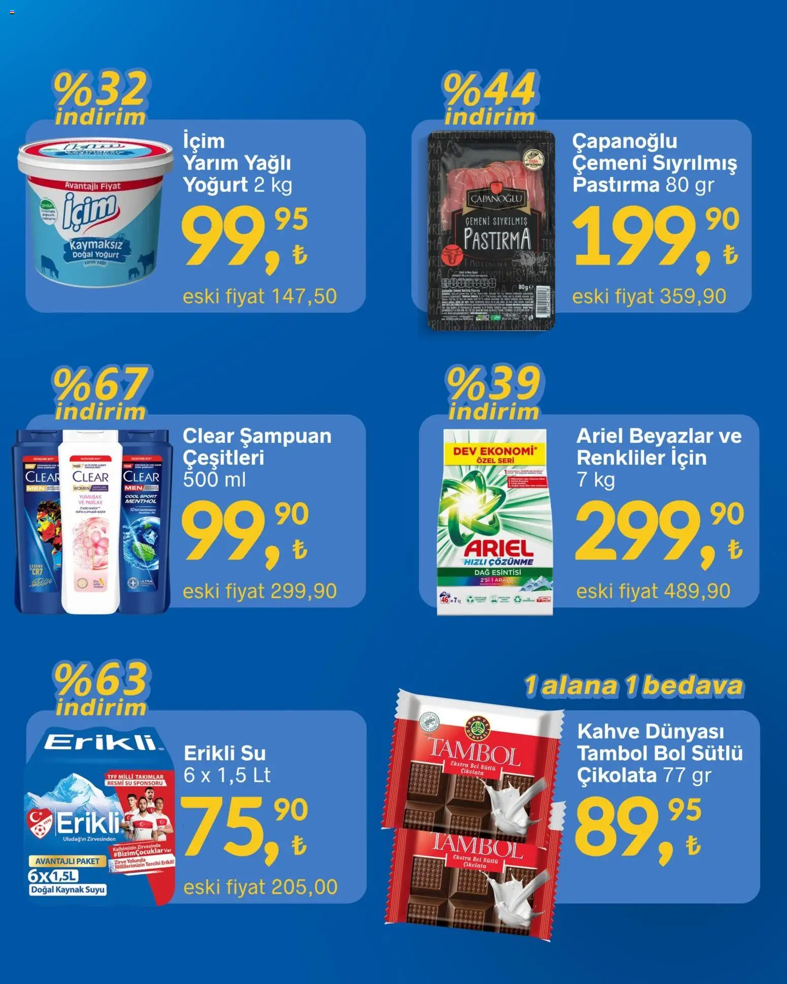 Gürmar Katalog - 09.04.2026 tarihinden itibaren geçerlidir | Sayfa: 2 | Ürünler: Şampuan, Yoğurt, Kahve, Su