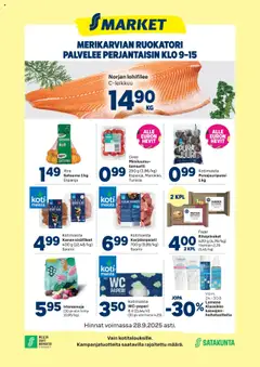 S-market-mainoslehti voimassa 24.09.2025 alkaen