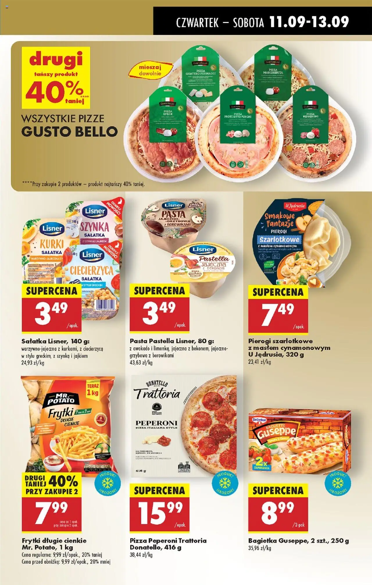 Biedronka gazetka - Oferta w tym tygodniu od 11.09.2025 | Strona: 41 | Produkty: Pierogi, Szynka, Pizza, Sałatka