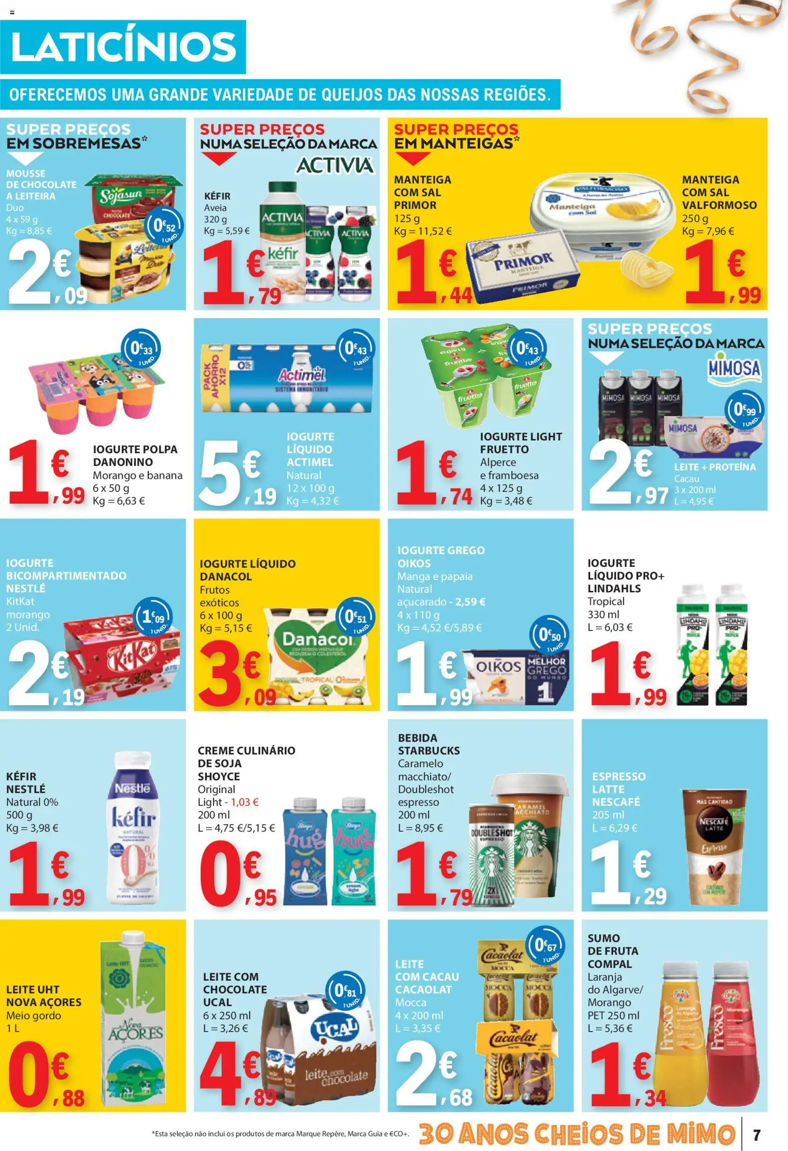 E.Leclerc folheto │ válido de 26.12.2025 | Página: 7 | Produtos: Pó, Iogurte, Chocolate, Iogurte liquido