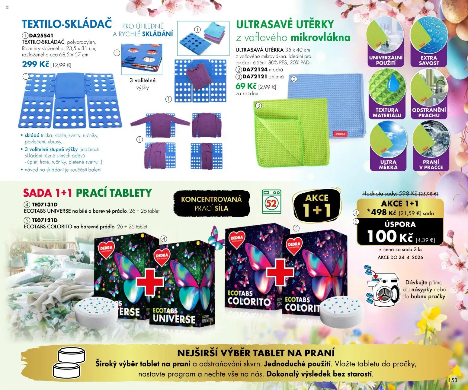 Nové Dedra akcie – leták je platný od 01.02.2026 | Strana: 53 | Produkty: Práčky, Tablet