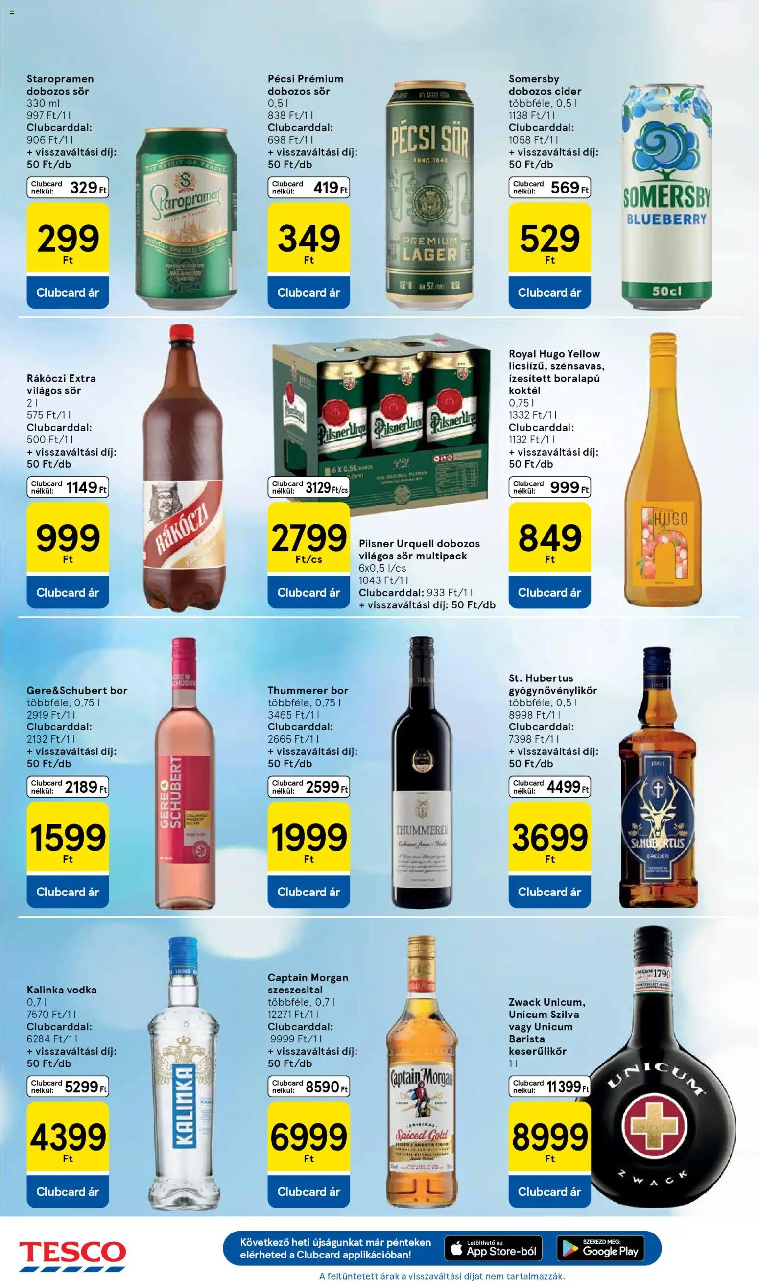 Tesco akciós ujság - amely érvényes a következő dátumtól: 19.02.2026 | Oldal: 20 | Termékek: Kiseli krastavci, Cider, Bor, Vodka