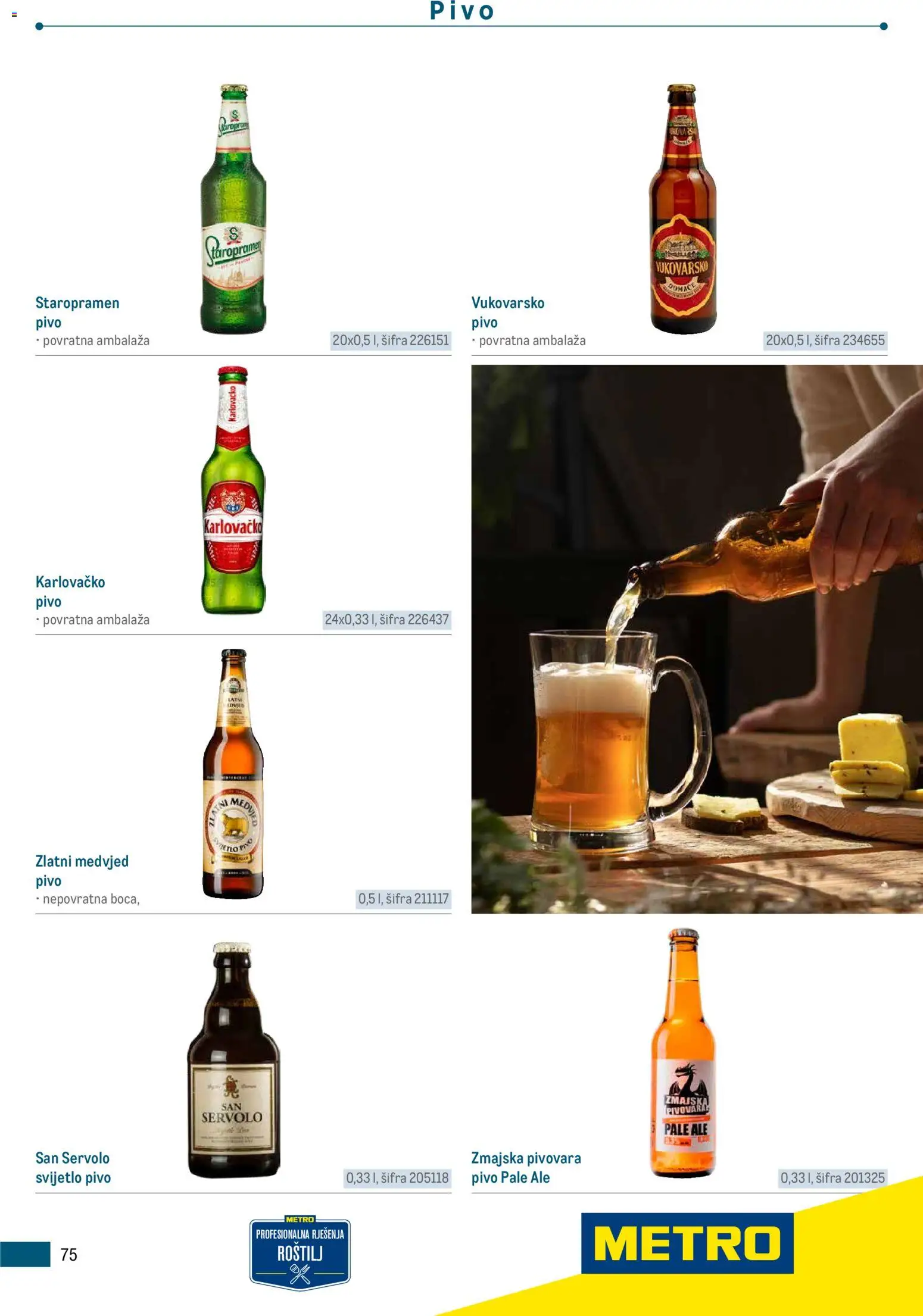 Metro katalog | vrijedi od 05.03.2026 | Stranica: 75 | Proizvodi: Roštilj, Staropramen, Karlovačko, Pivo