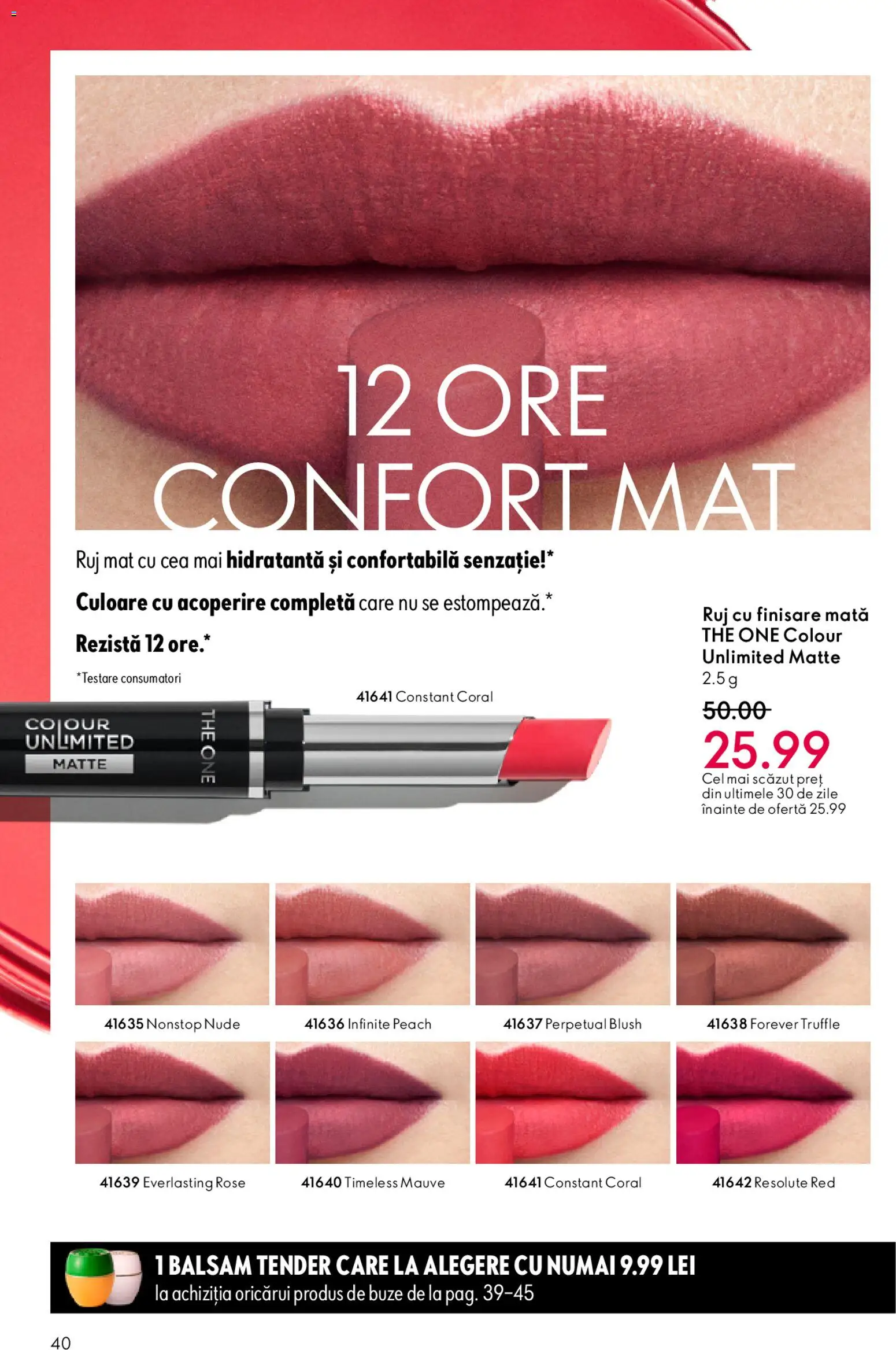 Noul catalog Oriflame – valabil de la 11.02.2026 | Pagină: 40 | Produse: Blush, Ruj, Balsam