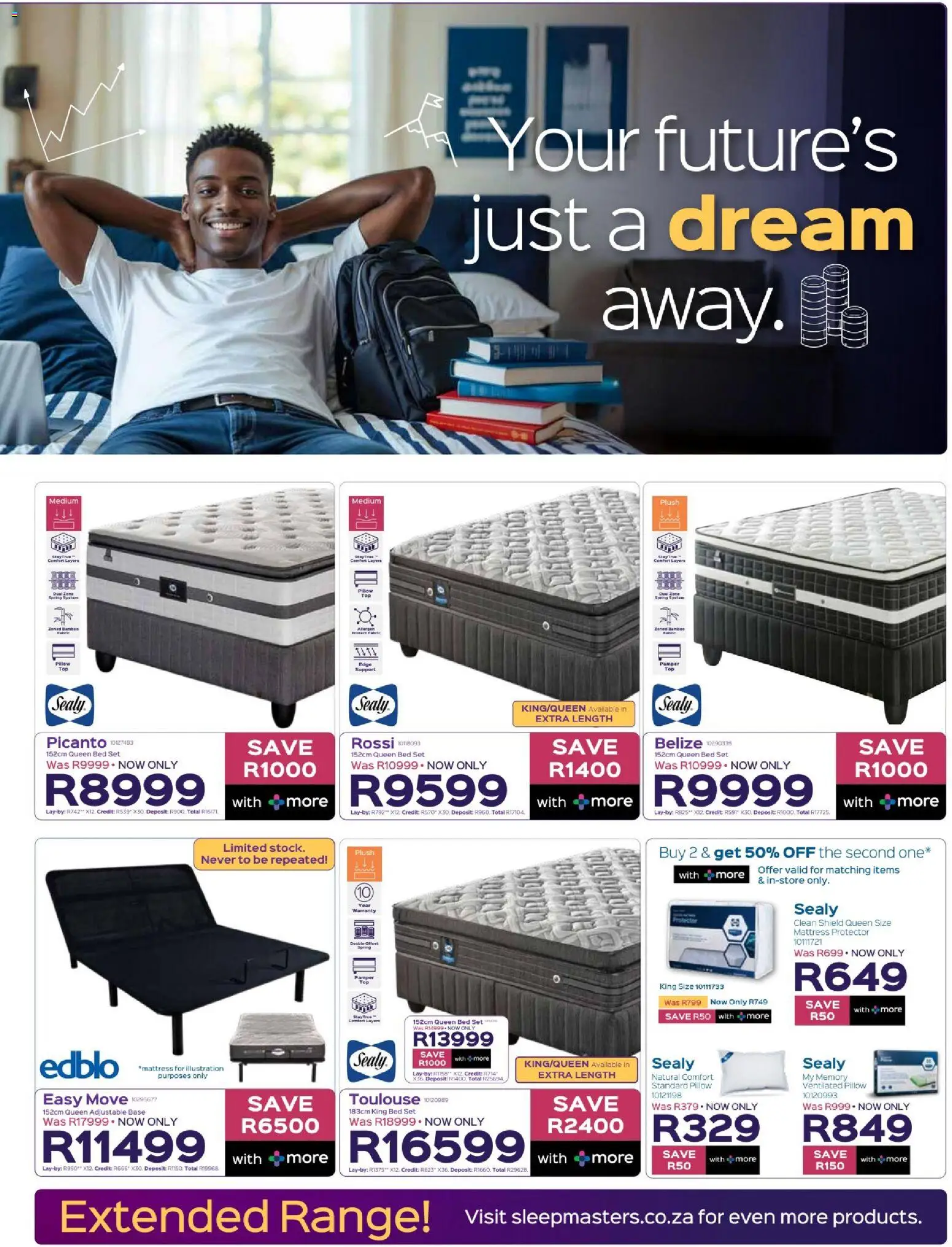 New Sleepmasters catalogue – valid from 29.12.2025 | Page: 5 | Products: Queen bed, King bed, Mattress, Pillow