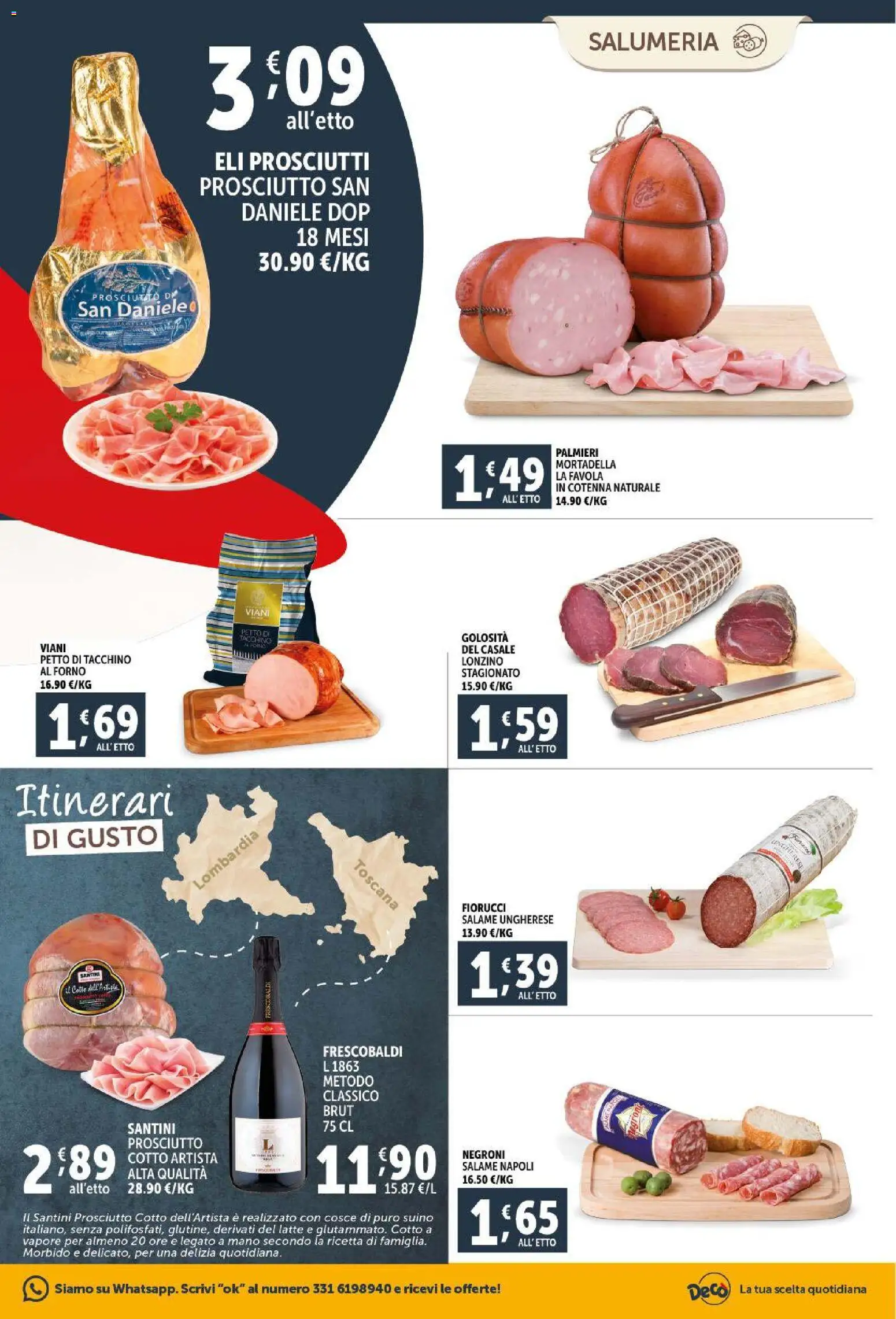 Volantino Decò del 30.01.2026 | Pagina: 5 | Prodotti: Suino, Latte, Mortadella, Forno
