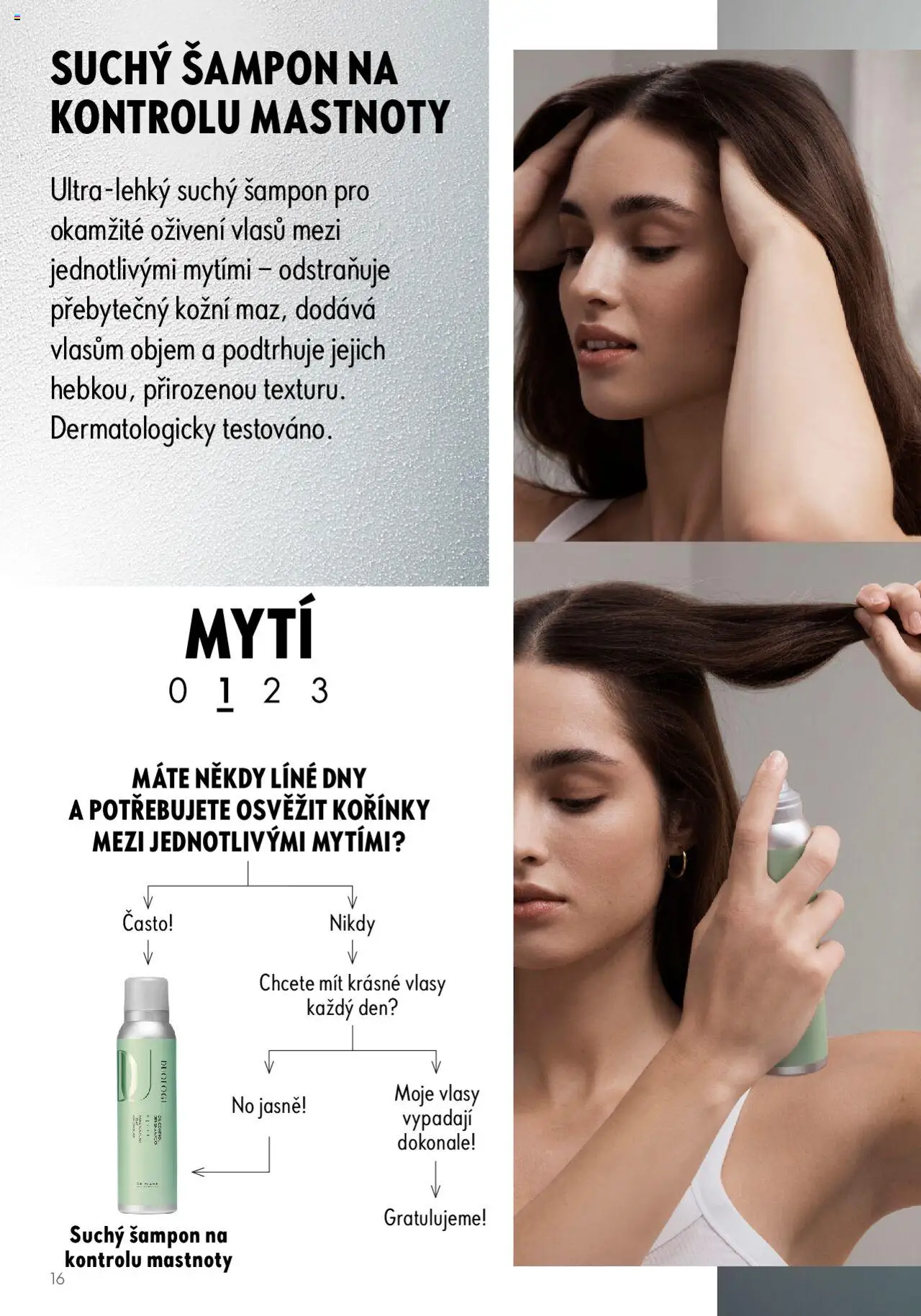 Oriflame katalog Duologi od 02.05.2023 | Strana: 16 | Produkty: Suchý šampon, Šampon