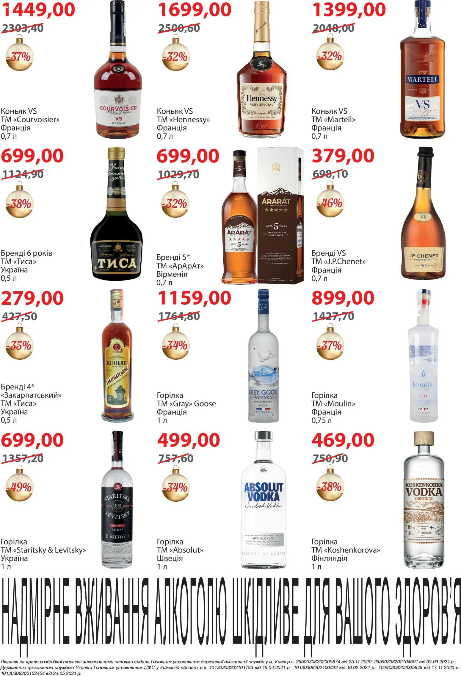Мегамаркет Kаталог - дійснийкції з 02.12.2025 | Сторінка: 26 | Товари: Горілка, Коньяк
