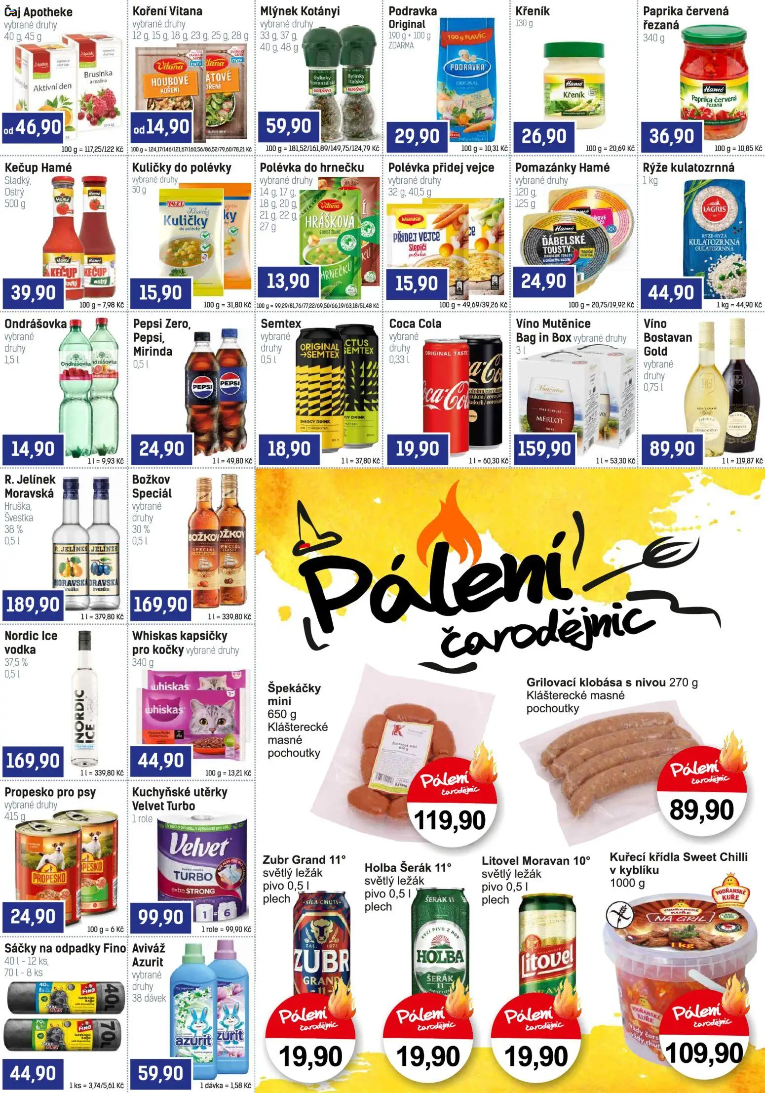 Konzum leták od 22.04.2026 | Strana: 3 | Produkty: Aviváž, Špekáčky, Merlot, Božkov