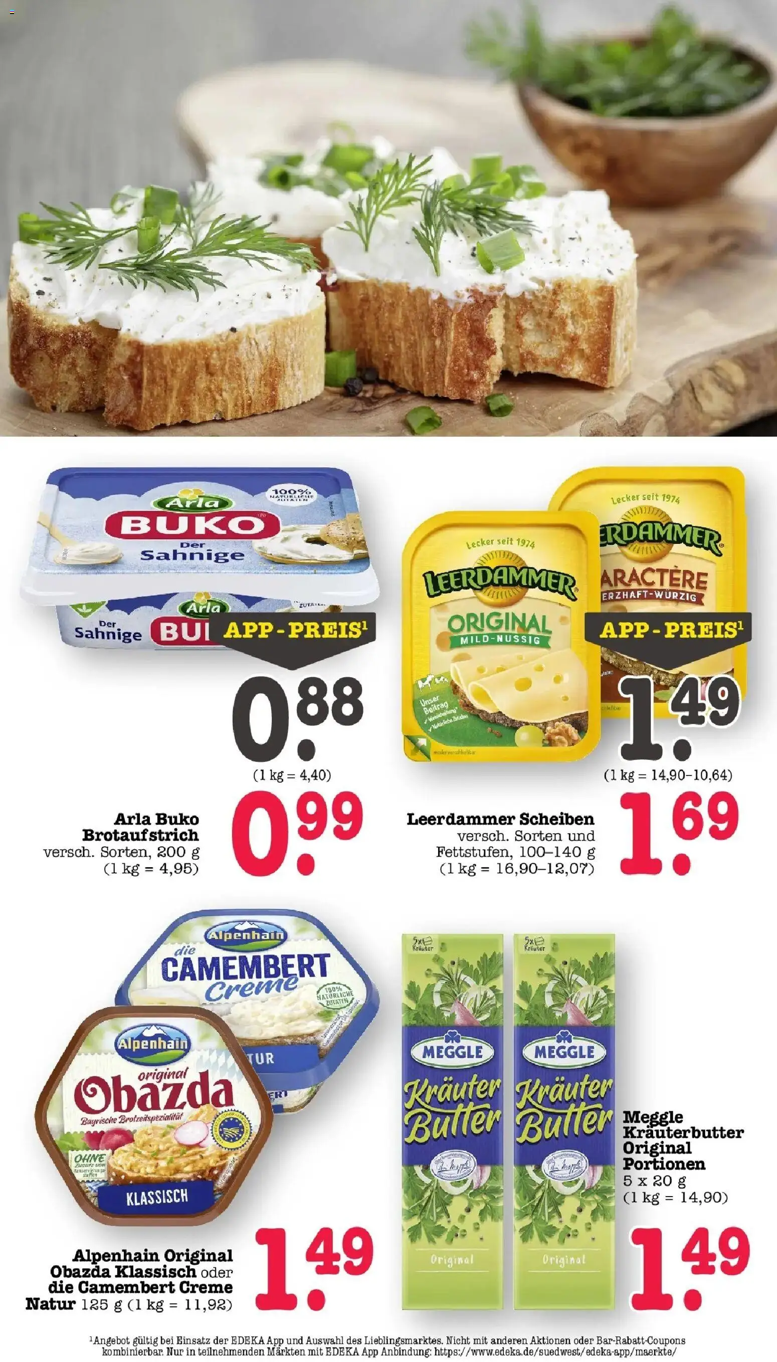 Angebote – gültig ab 23.03.2026 | Seite: 20 | Produkte: Butter, Kräuterbutter, Creme, Arla buko